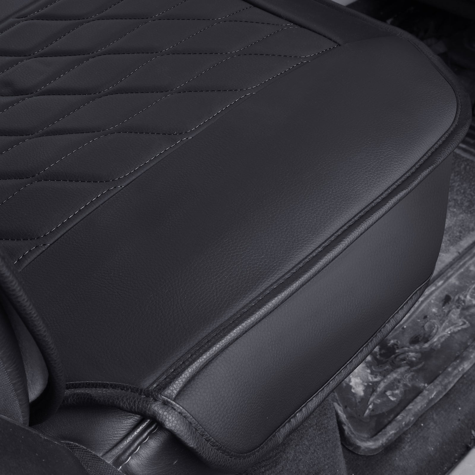 LUCKYMAN CLUB Ram 1500-Sitzbezüge vorn und hinten, auch passend für die Minderheit der 2006-2020 Ram 2500 3500 Crew Cab&Quad Cab Pickup, mit Kunstleder