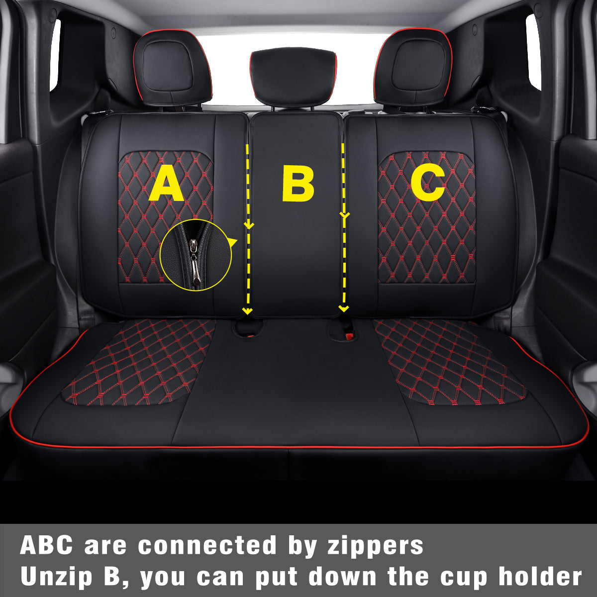 LUCKYMAN CLUB Jeep Cherokee Seat Covers fit for 2014-2025 Jeep Cherokee with Faux Leather All seasons are good Resist claw marks seat covers