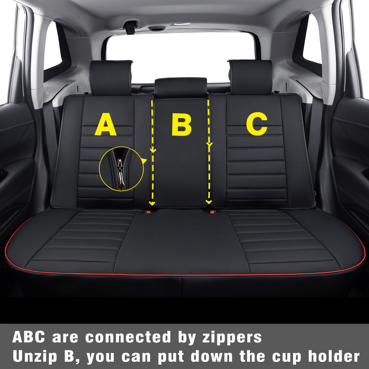 LUCKYMAN CLUB Subaru Forester Seat Covers Custom fit for 2014-2025 Outback and with Faux Leather Full Set Fit Premium Sport Wilderness Limited Touring Base with Waterproof