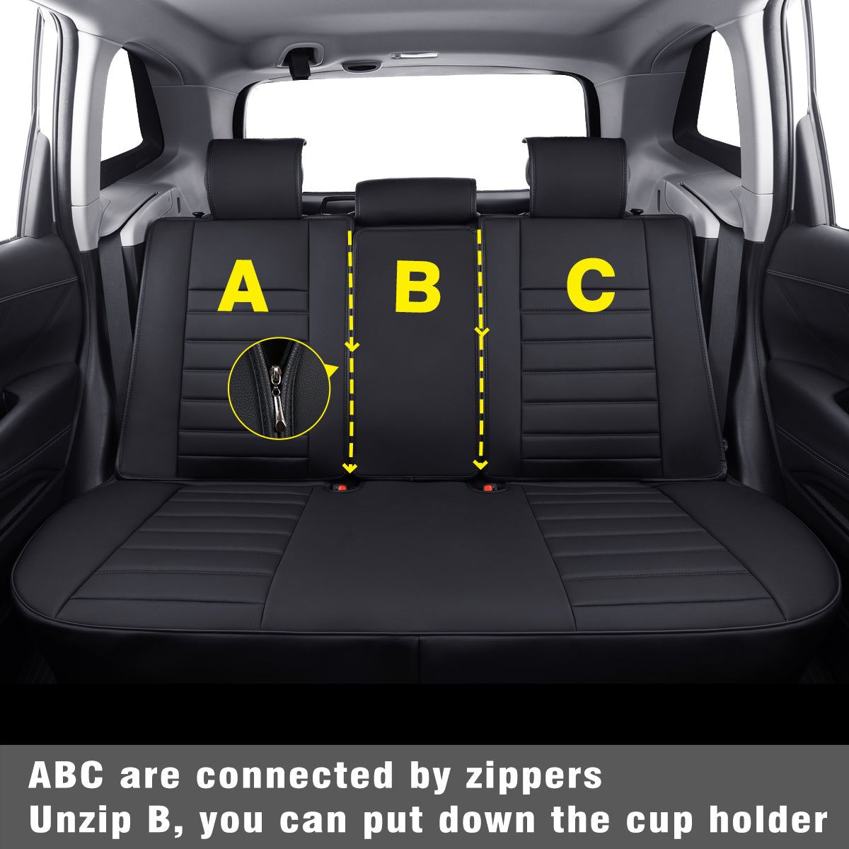 LUCKYMAN CLUB Subaru Forester Seat Covers Custom fit for 2014-2025 Outback and with Faux Leather Full Set Fit Premium Sport Wilderness Limited Touring Base with Waterproof