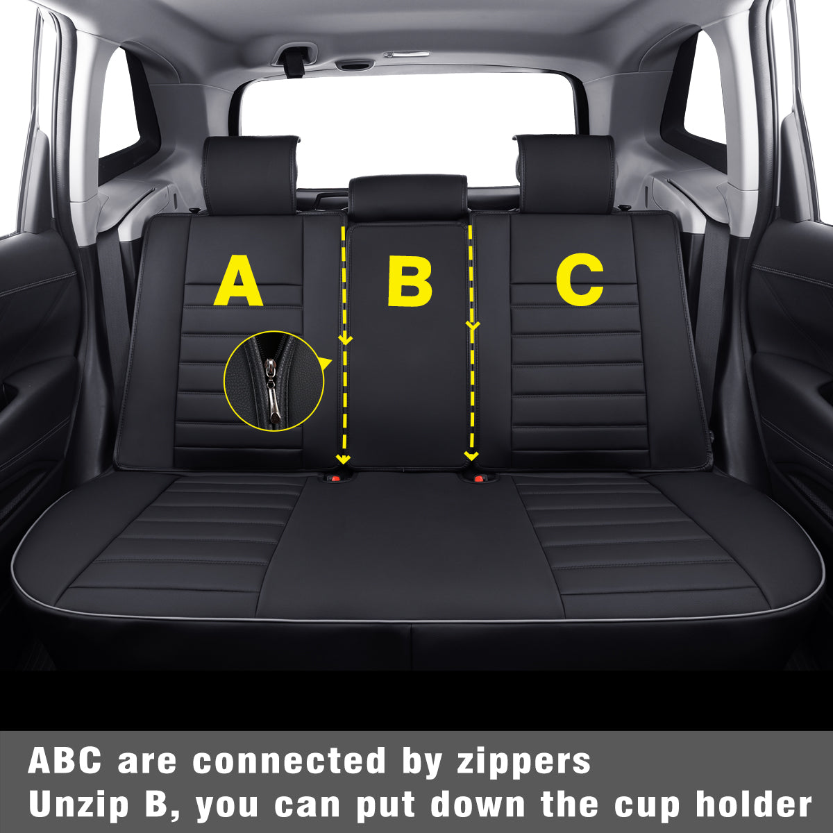 LUCKYMAN CLUB Subaru Forester Seat Covers Custom fit for 2014-2025 Outback and with Faux Leather Full Set Fit Premium Sport Wilderness Limited Touring Base with Waterproof