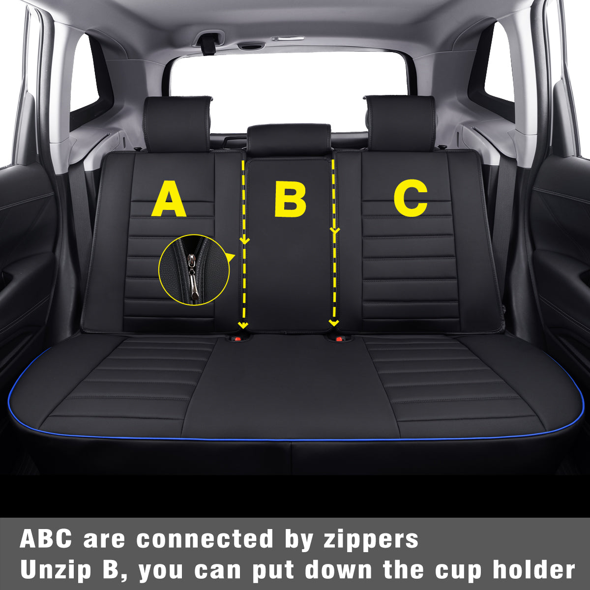 LUCKYMAN CLUB Subaru Forester Seat Covers Custom fit for 2014-2025 Outback and with Faux Leather Full Set Fit Premium Sport Wilderness Limited Touring Base with Waterproof