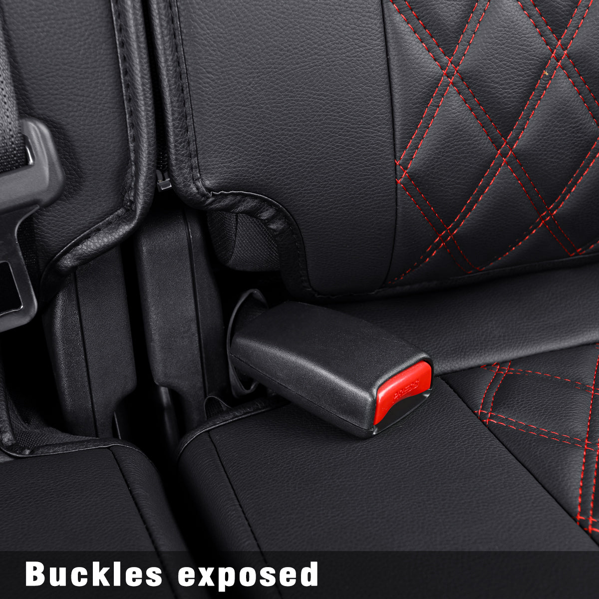 LUCKYMAN CLUB 2018-2025 Titan Seat Covers leather Fit Nissan .SV. PRO-4X. Platinum Reserve .S. SL. Crew Caba and Extended Cab&Regular Cab truck Waterproof seat cover