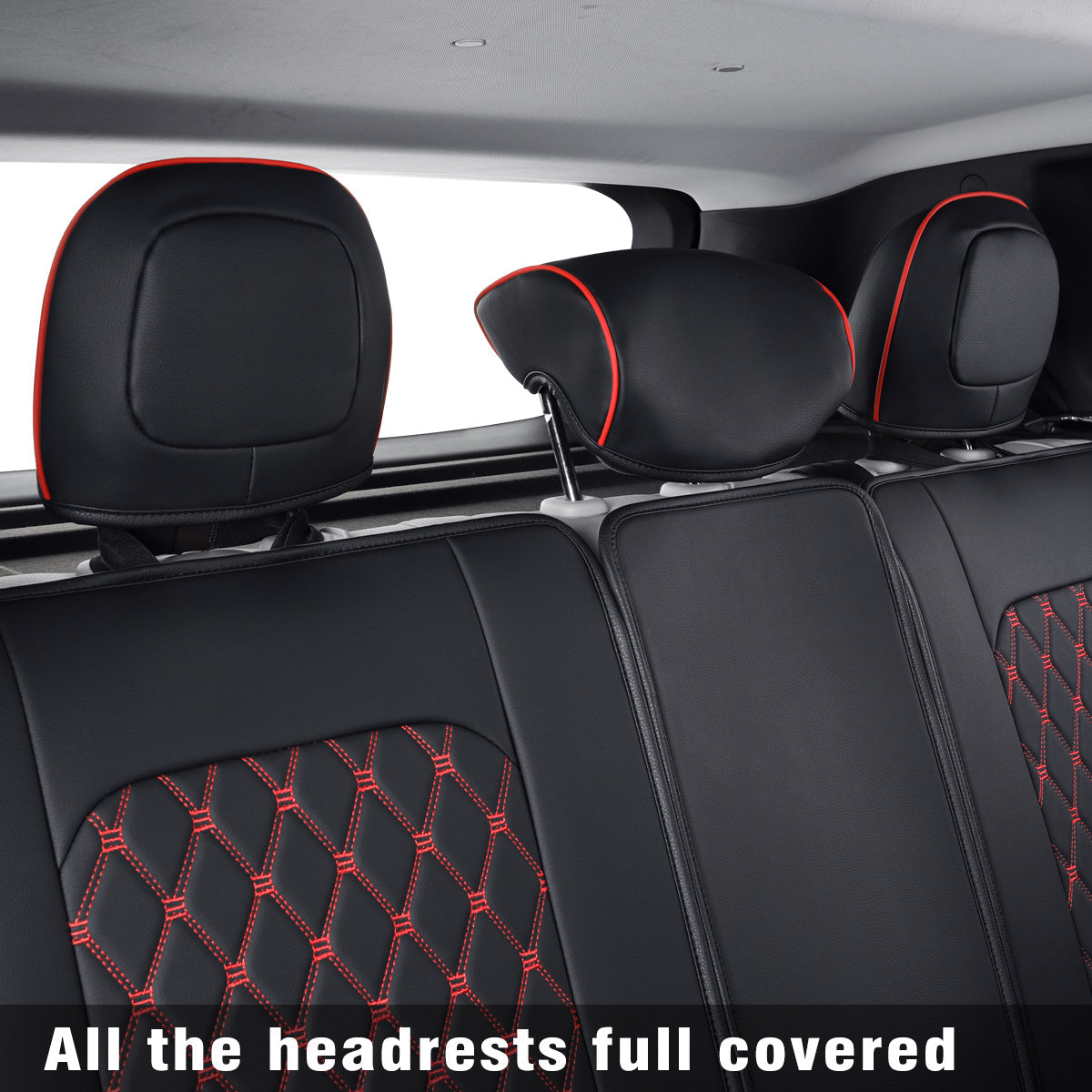 LUCKYMAN CLUB Jeep Cherokee Seat Covers fit for 2014-2025 Jeep Cherokee with Faux Leather All seasons are good Resist claw marks seat covers