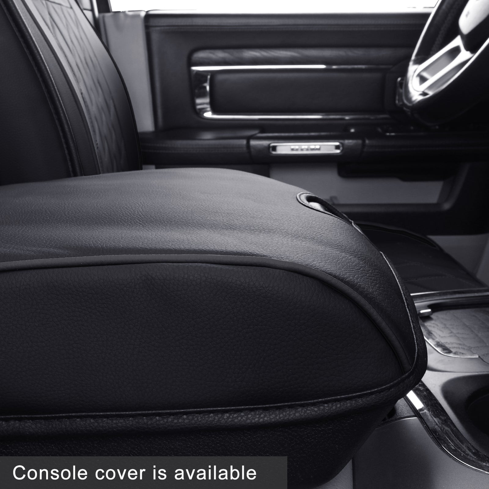 LUCKYMAN CLUB Ram 1500-Sitzbezüge vorn und hinten, auch passend für die Minderheit der 2006-2020 Ram 2500 3500 Crew Cab&Quad Cab Pickup, mit Kunstleder