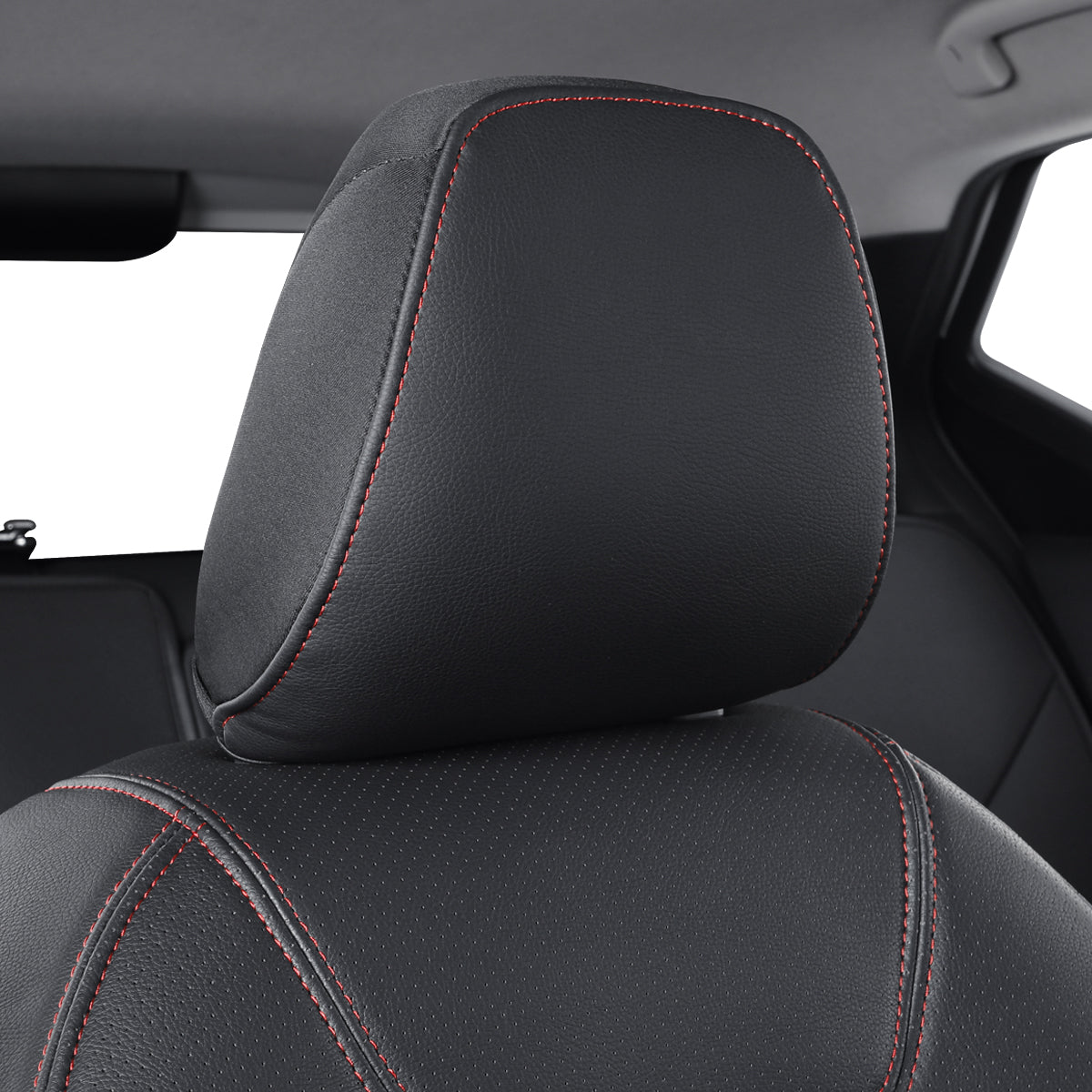 LUCKYMAN CLUB Nissan Kicks Seat Covers Custom,Fit 2018-2024 Kicks Seat Covers SV,SR,S,Front Set,Full Set, Waterproof artificial leather seat cover