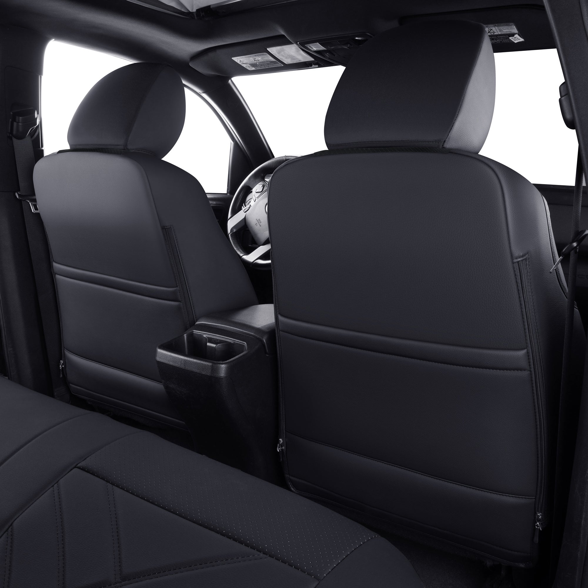LUCKYMAN CLUB Tacoma Full Seat Covers, suitable for Tacoma 2016-2023 Seat covers for five persons double cab, artificial leather, four seasons available, breathable and comfortable