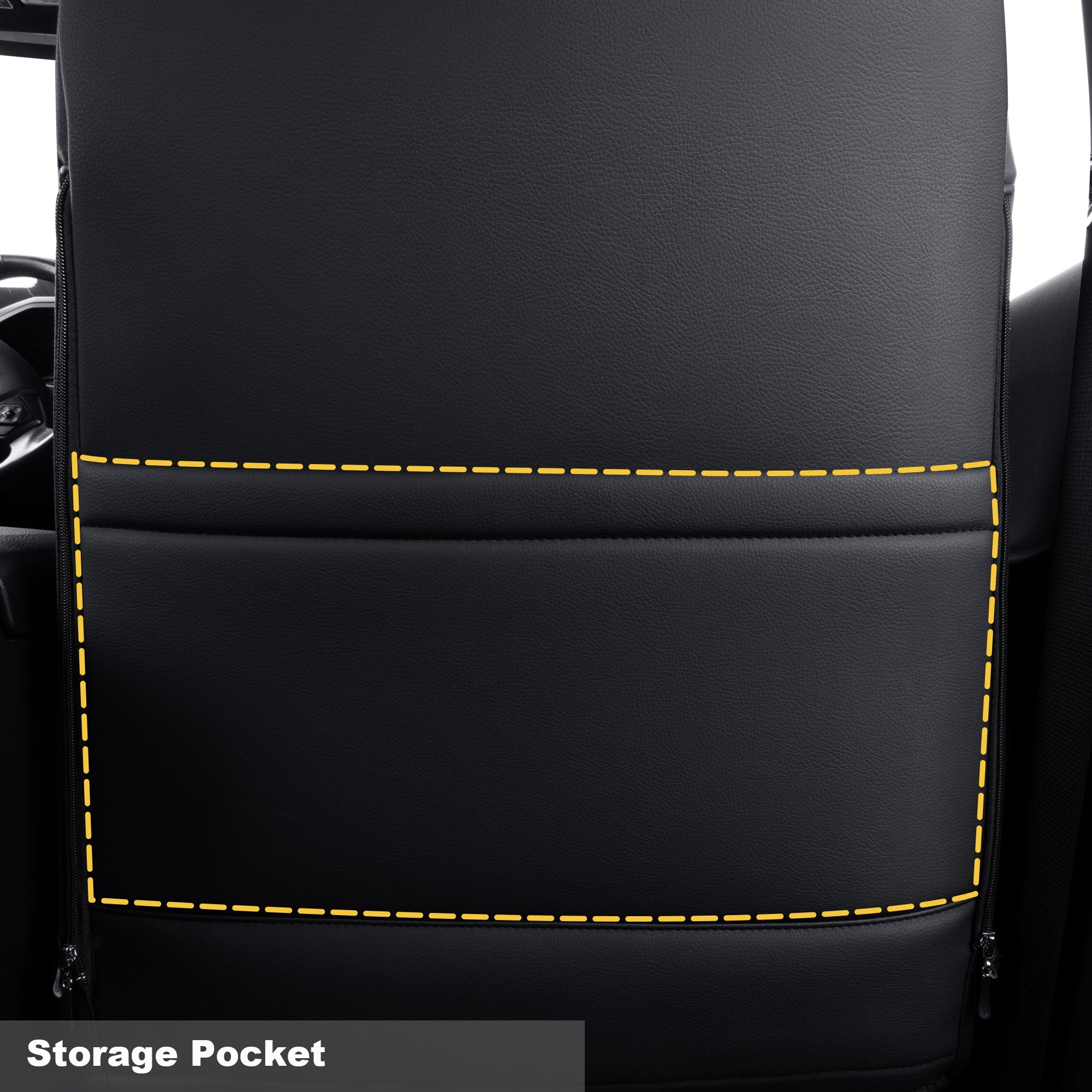 LUCKYMAN CLUB Tacoma Custom Fit Seat Covers For 2016-2025 Tacoma Crew Cab / Extended Cab SR SR5 TRD Sport TRD Off-Road TRD PRO Limited with Faux Leather