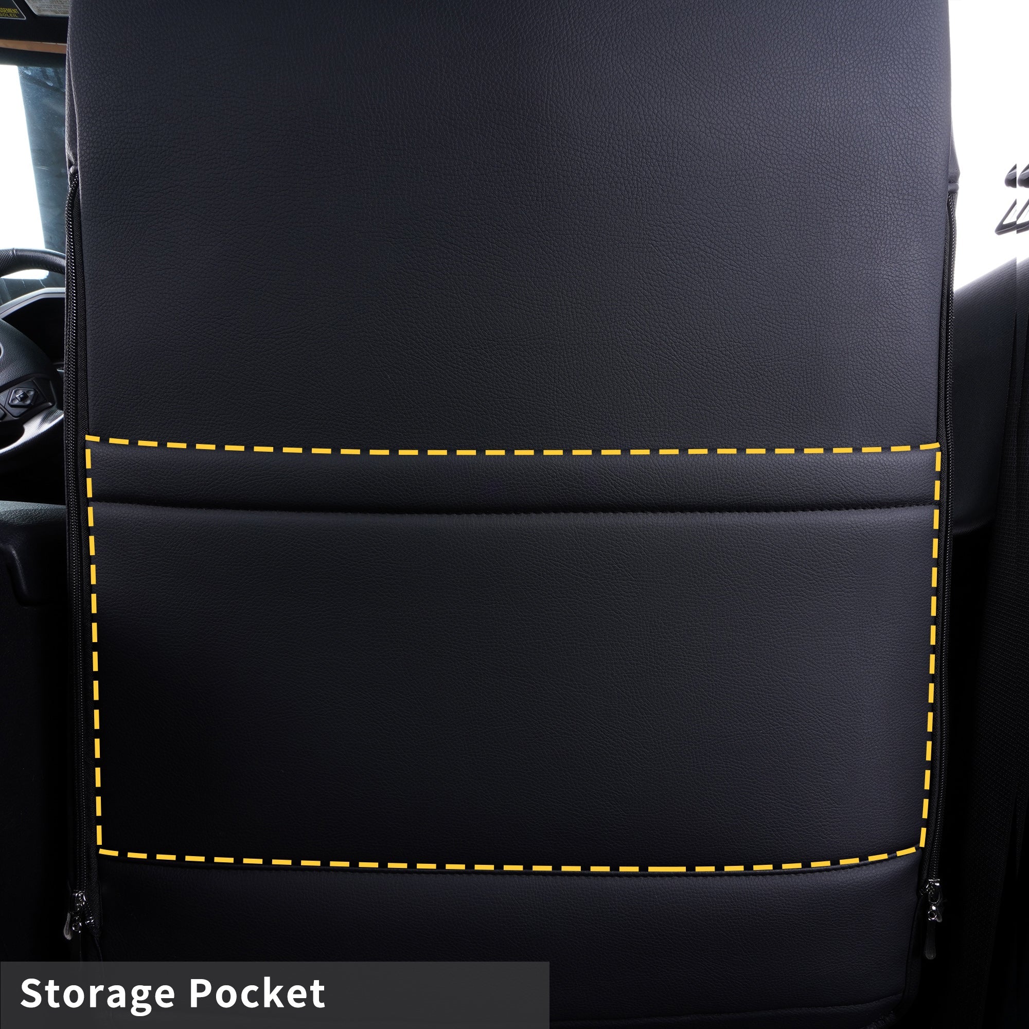 LUCKYMAN CLUB Tacoma Full Seat Covers, suitable for Tacoma 2016-2023 Seat covers for five persons double cab, artificial leather, four seasons available, breathable and comfortable