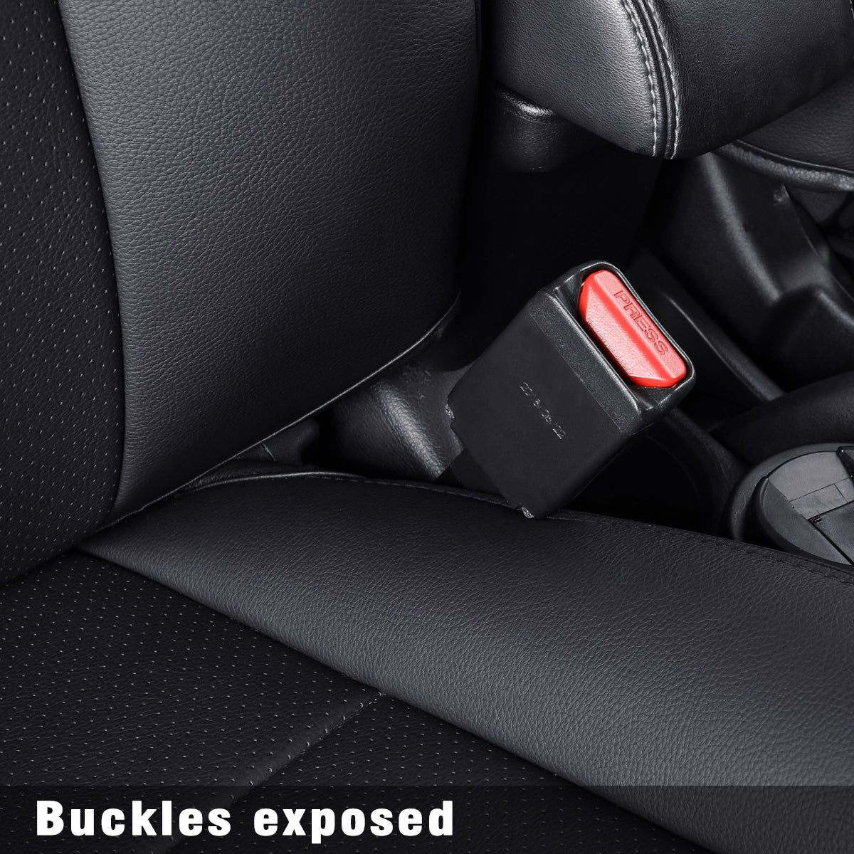 LUCKYMAN CLUB Nissan Kicks Seat Covers Custom,Fit 2018-2024 Kicks Seat Covers SV,SR,S,Front Set,Full Set, Waterproof artificial leather seat cover