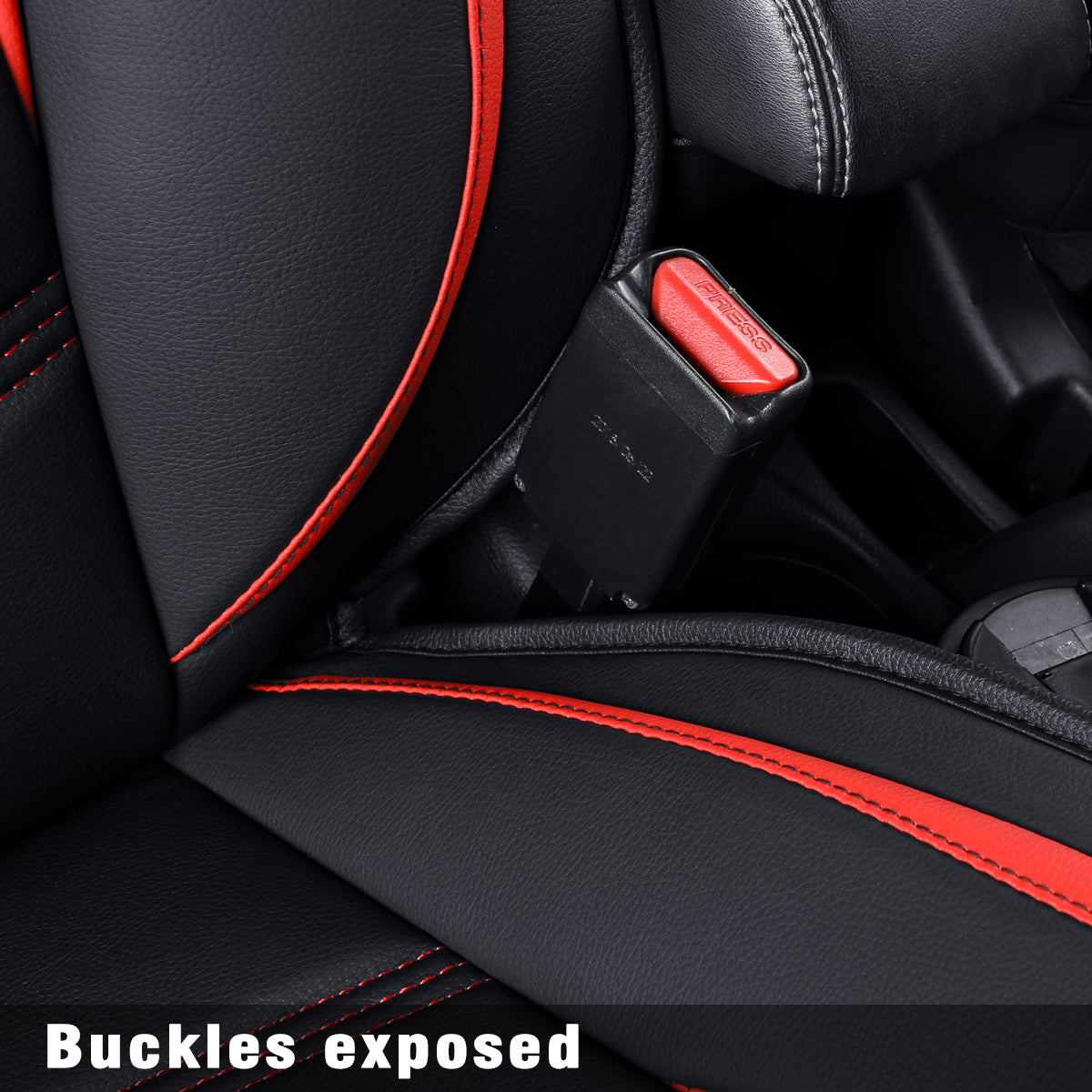 LUCKYMANCLUB NIssan Kicks Seat Covers Custom 2018-2023 2024 fit V,SR,S,suv waterproof and scratch-resistant leather seat covers