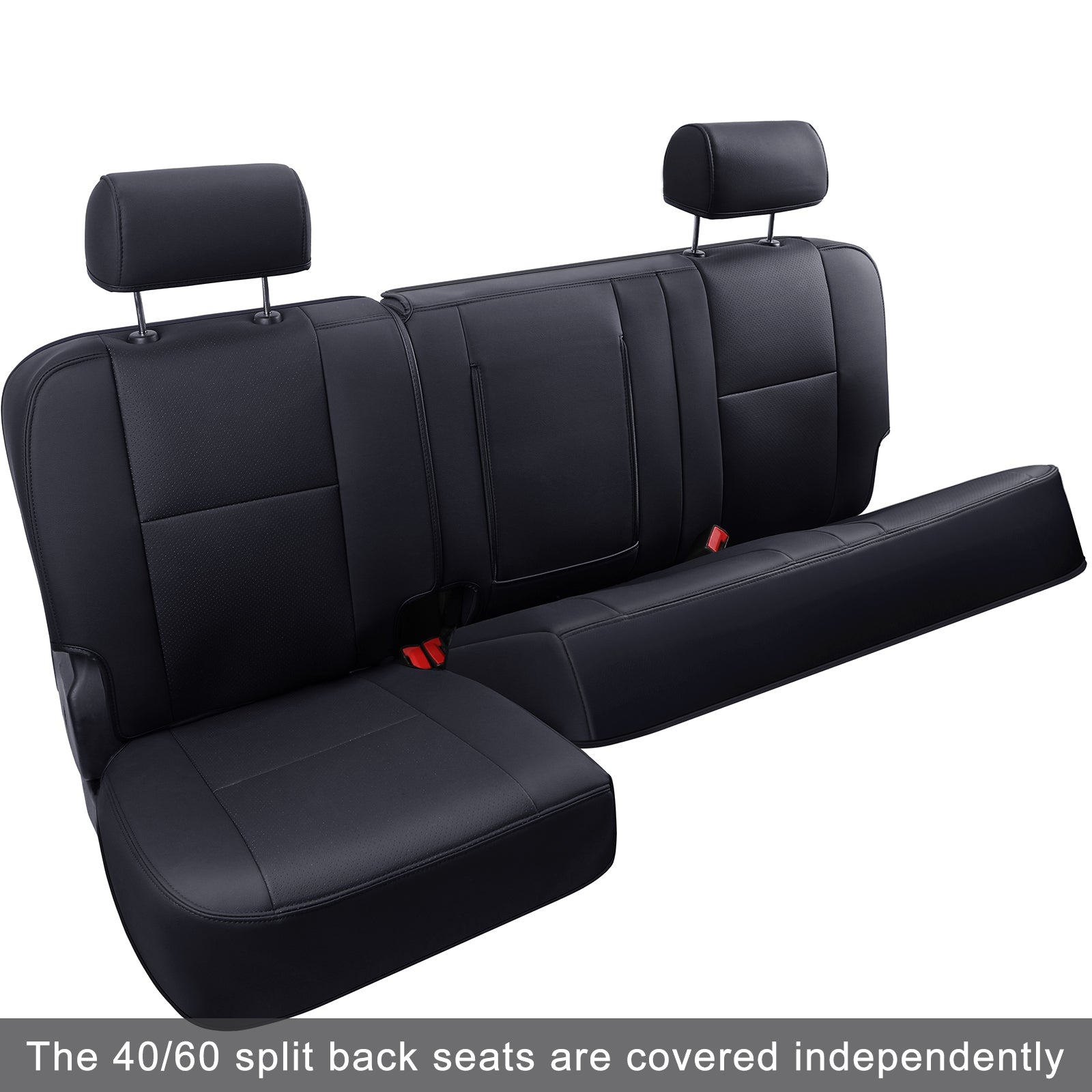 LUCKYMAN CLUB Custom Silverado Seat Covers 2007-2025 Chevrolet Silverado Sierra 1500/2500HD/3500HD crew, all-covered seat covers,dual, extended cab, waterproof leather, , all seasons