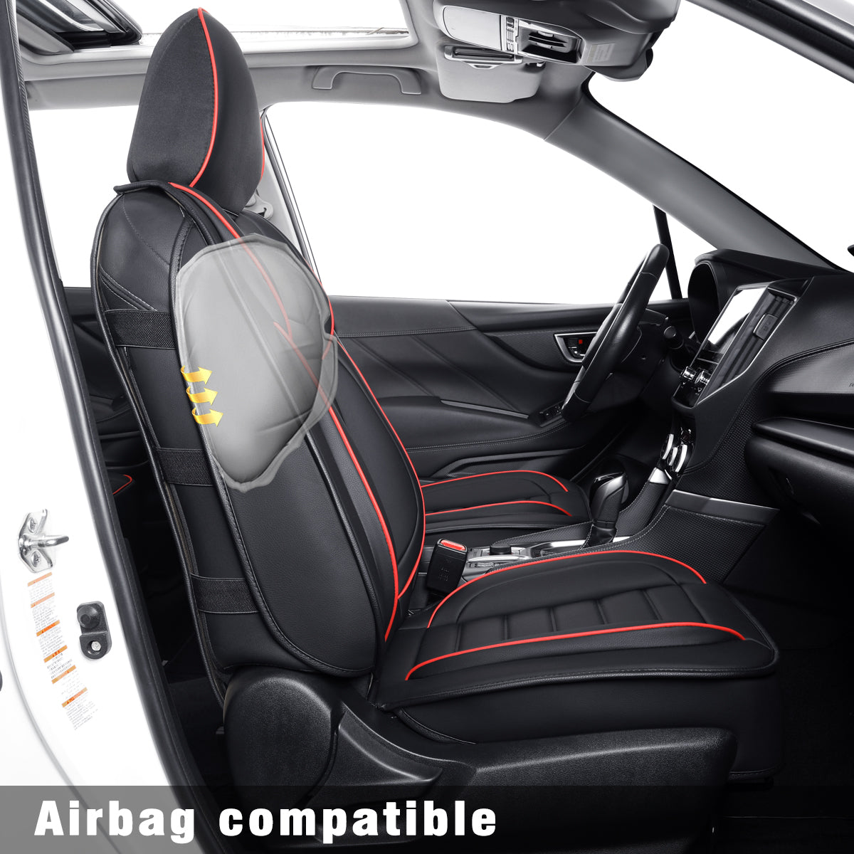 LUCKYMAN CLUB Subaru Forester Seat Covers Custom fit for 2014-2025 Outback and with Faux Leather Full Set Fit Premium Sport Wilderness Limited Touring Base with Waterproof