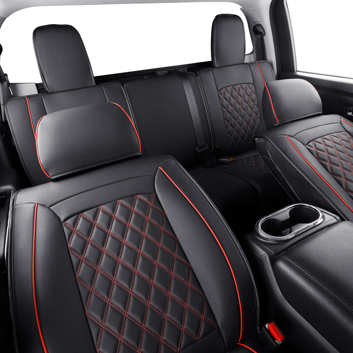 LUCKYMAN CLUB 2018-2025 Titan Seat Covers leather Fit Nissan .SV. PRO-4X. Platinum Reserve .S. SL. Crew Caba and Extended Cab&Regular Cab truck Waterproof seat cover