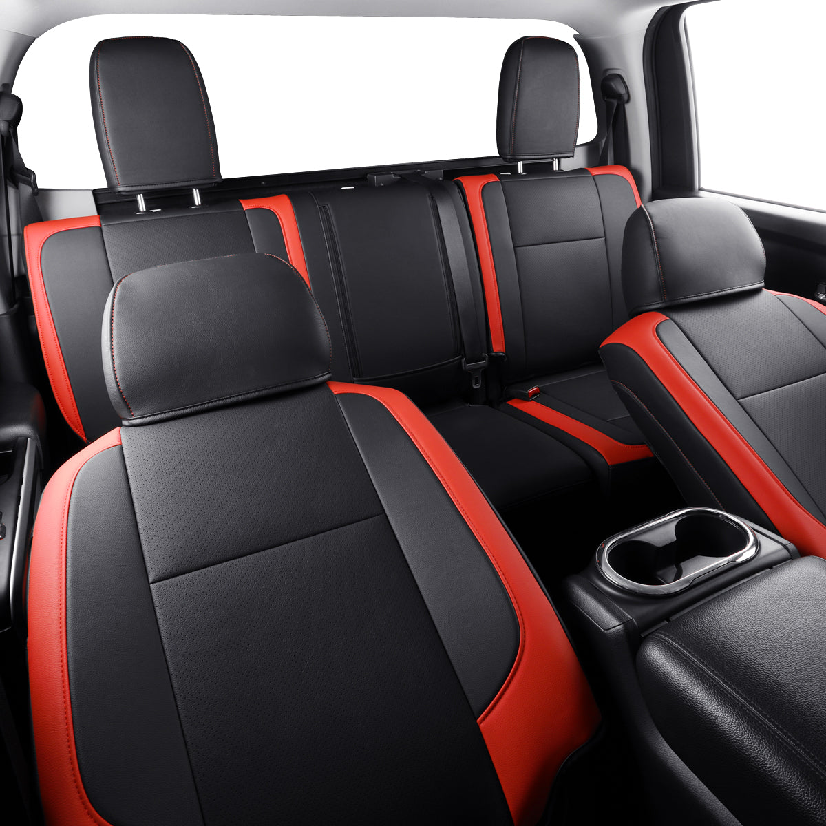 LUCKYMAN CLUB 2018-2025 Titan Seat Covers Waterproof leather Fit Nissan SV PRO-4X Platinum Reserve S SL Crew Caba and Extended Cab&Regular Cab truck seat cover