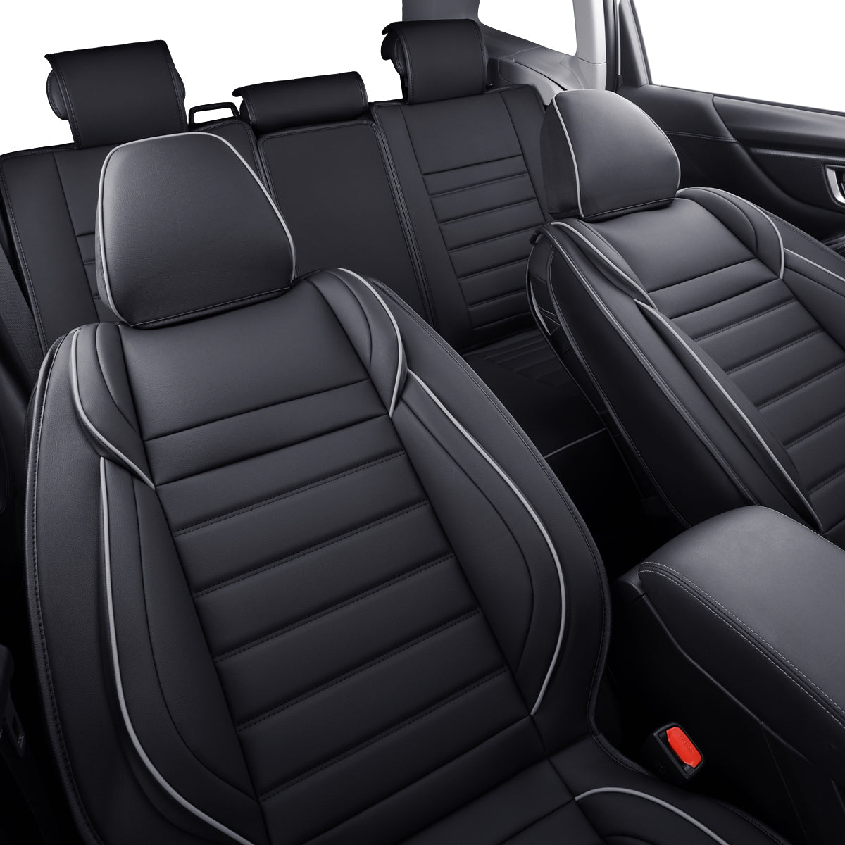 LUCKYMAN CLUB Subaru Forester Seat Covers Custom fit for 2014-2025 Outback and with Faux Leather Full Set Fit Premium Sport Wilderness Limited Touring Base with Waterproof