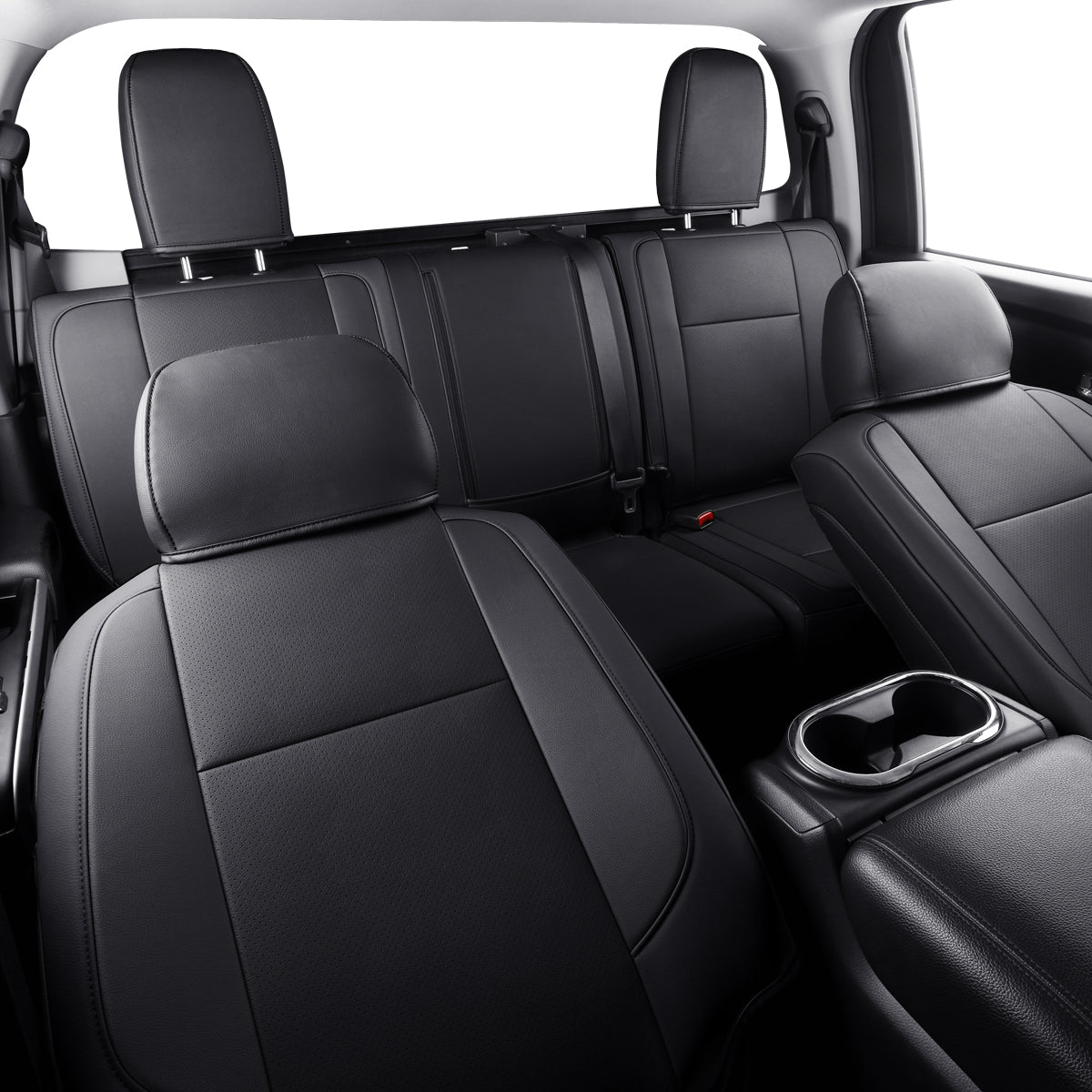 LUCKYMAN CLUB 2018-2025 Titan Seat Covers Waterproof leather Fit Nissan SV PRO-4X Platinum Reserve S SL Crew Caba and Extended Cab&Regular Cab truck seat cover