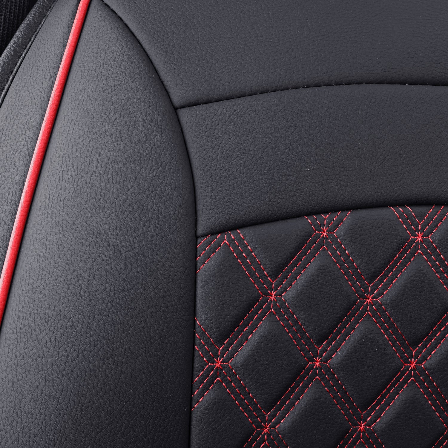 LUCKYMAN CLUB Chevy Silverado GMC Sierra Truck Seat Covers Trail Boss Z71 Pickup 2007-2025 1500 2500HD 3500HD Crew Double Extended Cab Waterproof Leather