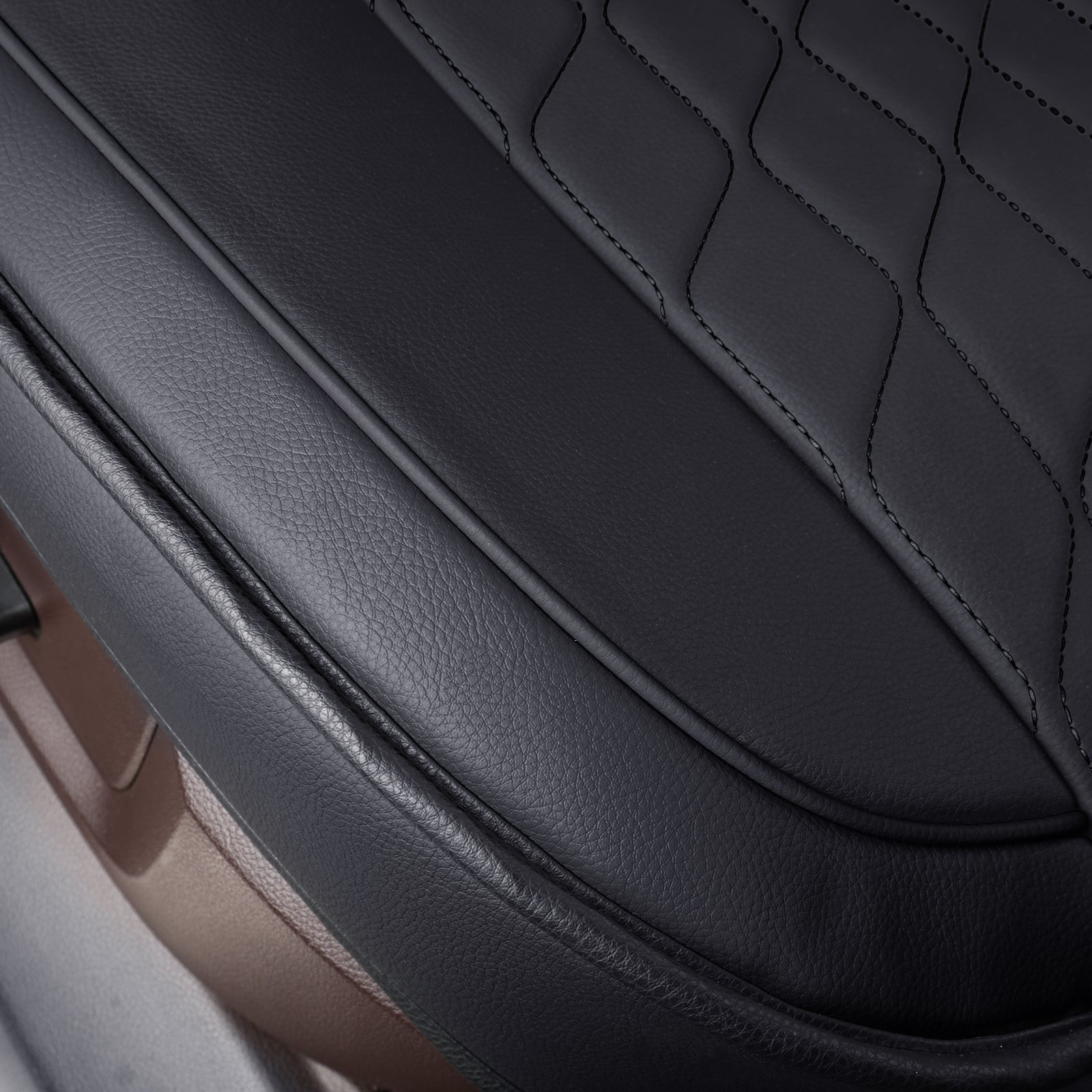 LUCKYMAN CLUB Ram 1500-Sitzbezüge vorn und hinten, auch passend für die Minderheit der 2006-2020 Ram 2500 3500 Crew Cab&Quad Cab Pickup, mit Kunstleder