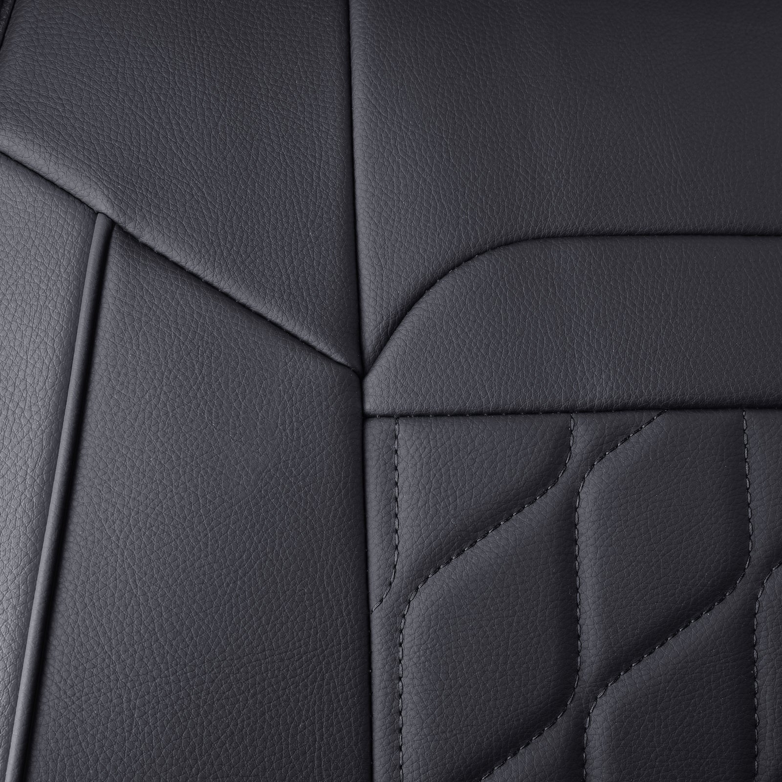 LUCKYMAN CLUB Ram 1500-Sitzbezüge vorn und hinten, auch passend für die Minderheit der 2006-2020 Ram 2500 3500 Crew Cab&Quad Cab Pickup, mit Kunstleder