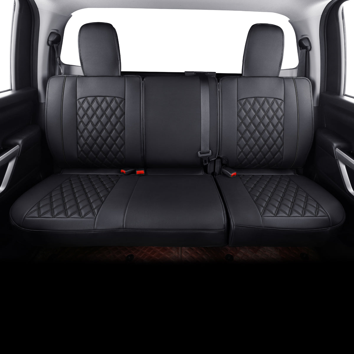 LUCKYMAN CLUB 2018-2025 Titan Seat Covers leather Fit Nissan .SV. PRO-4X. Platinum Reserve .S. SL. Crew Caba and Extended Cab&Regular Cab truck Waterproof seat cover