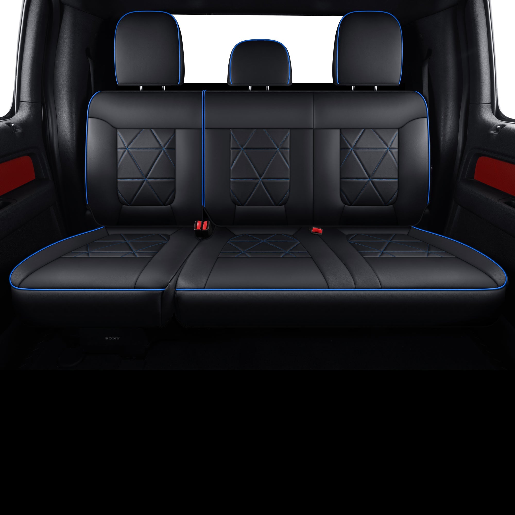 LUCKYMAN CLUB Ford F150 Seat Covers,For 2009-2014 F150 CrewCab 2011-2016 F250 F350 Waterproof faux leather All seasons are good Free delivery