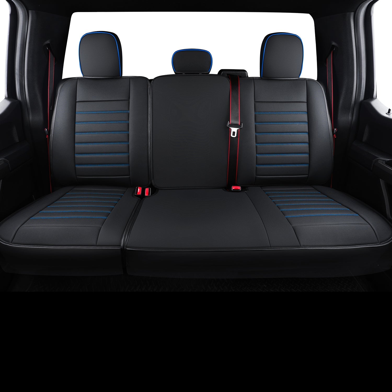 LUCKYMAN CLUB F150 Sidlokokovriloj Plena Aro kun Akvorezista Ledo, Aŭta Veturila Kusenkovrilo por Aŭtoj SUV Pick-up Kamiono Konvena por 2009 ĝis 2024 Ford F150 Carhartt kaj 2017 ĝis 2023 F250 F350 F450