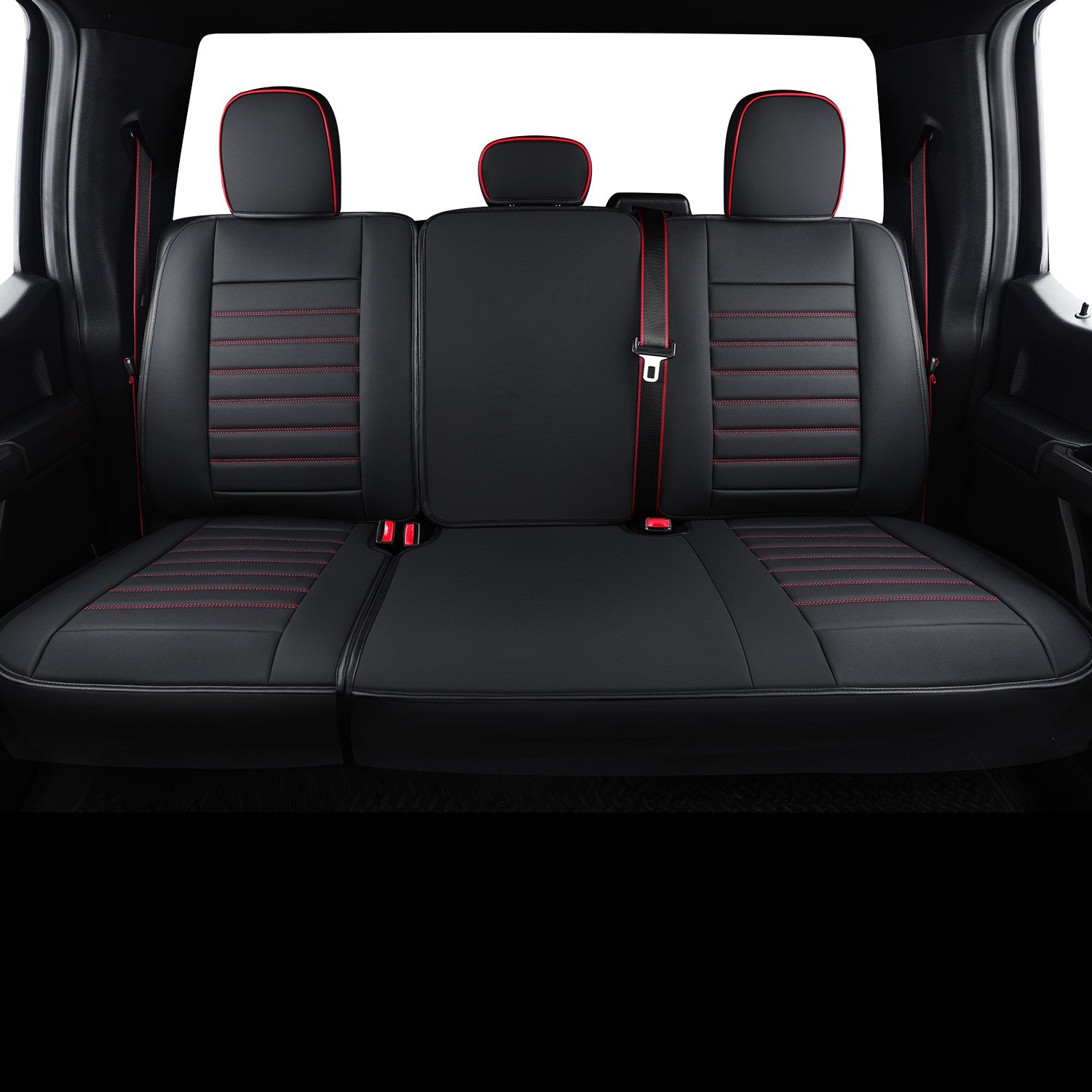 LUCKYMAN CLUB F150 Sidlokokovriloj Plena Aro kun Akvorezista Ledo, Aŭta Veturila Kusenkovrilo por Aŭtoj SUV Pick-up Kamiono Konvena por 2009 ĝis 2024 Ford F150 Carhartt kaj 2017 ĝis 2023 F250 F350 F450