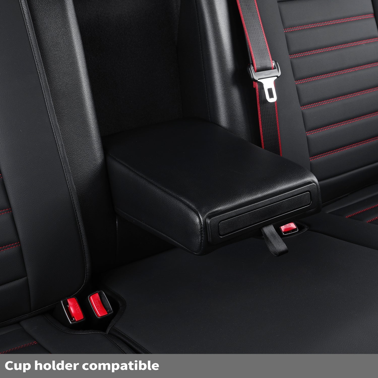 LUCKYMAN KLUBO Por F150 Faux-Ledaj Sidlokoj, Por F150 2009-2024 Super Crew Super Cab Regular Cab 2017-2023 Por F250 F350 F450 Super Duty Crew Cab