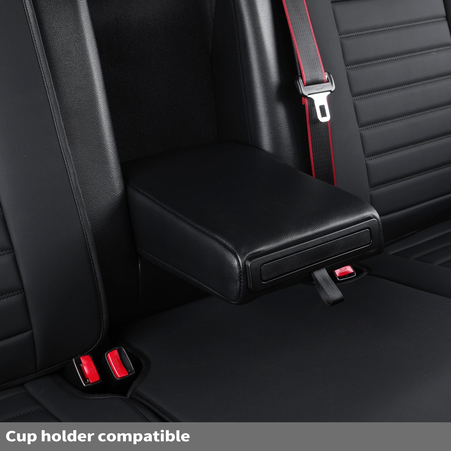 LUCKYMAN KLUBO Por F150 Faux-Ledaj Sidlokoj, Por F150 2009-2024 Super Crew Super Cab Regular Cab 2017-2023 Por F250 F350 F450 Super Duty Crew Cab