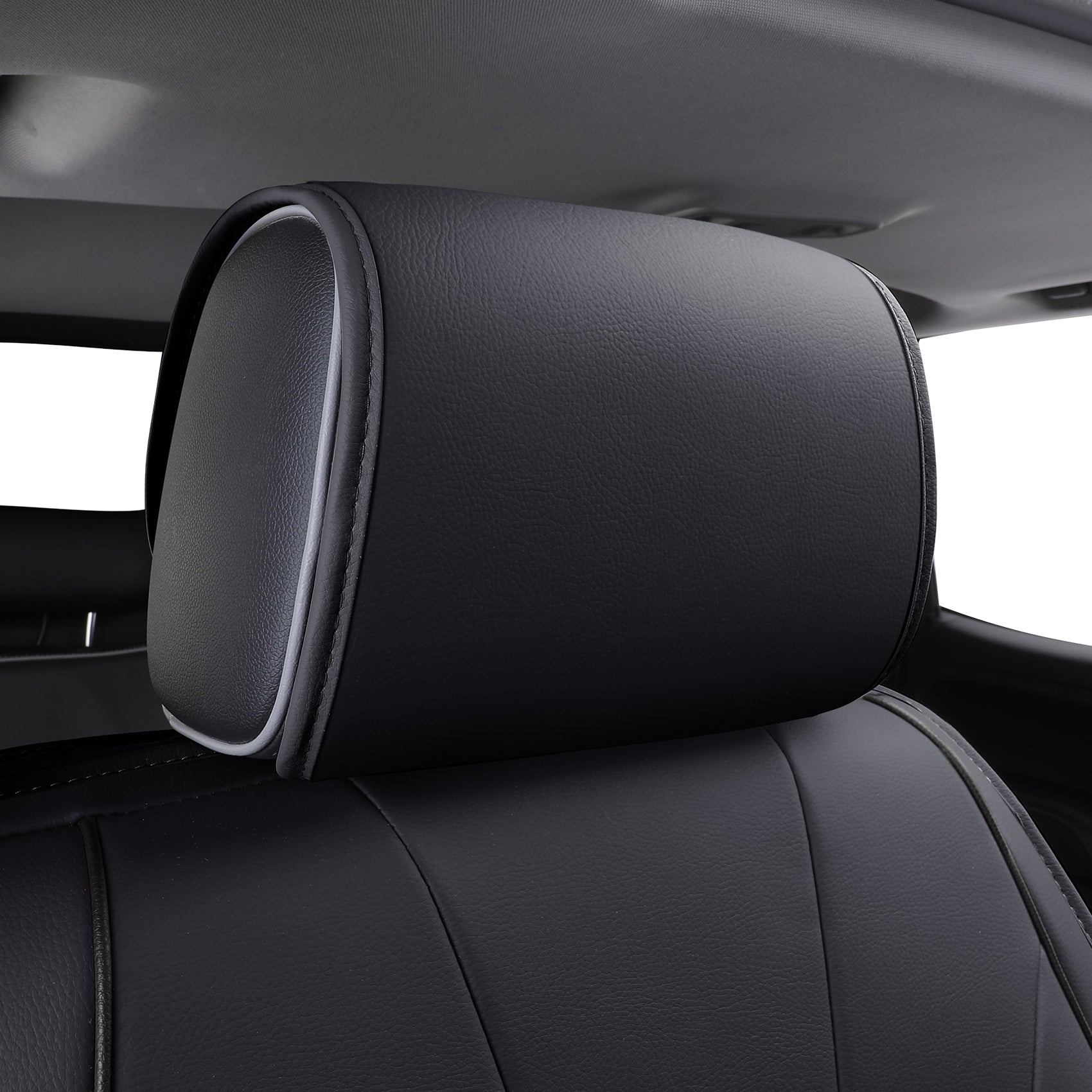 LUCKYMAN CLUB Silverado-Sitzbezüge passend für 2007–2024 Chevy Silverado Sierra 1500/2500 HD / 3500 HD Crew, Double, Extended Cab mit wasserdichtem Kunstleder