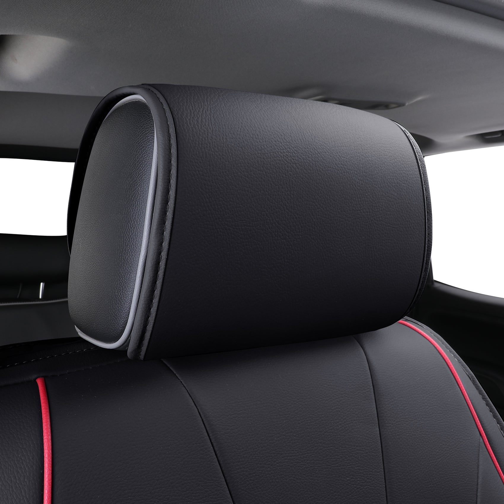 LUCKYMAN CLUB Silverado-Sitzbezüge passend für 2007–2024 Chevy Silverado Sierra 1500/2500 HD / 3500 HD Crew, Double, Extended Cab mit wasserdichtem Kunstleder