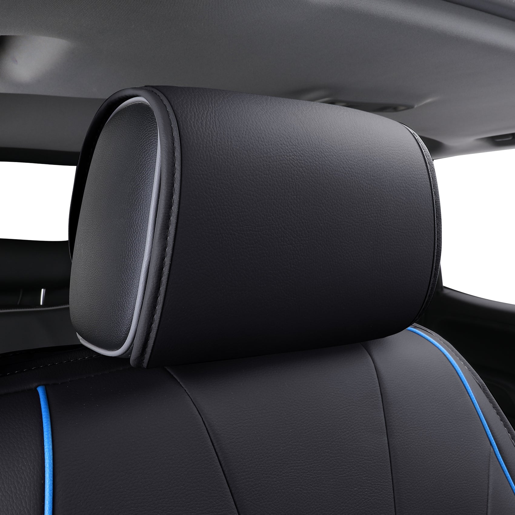 LUCKYMAN CLUB Silverado-Sitzbezüge passend für 2007–2024 Chevy Silverado Sierra 1500/2500 HD / 3500 HD Crew, Double, Extended Cab mit wasserdichtem Kunstleder