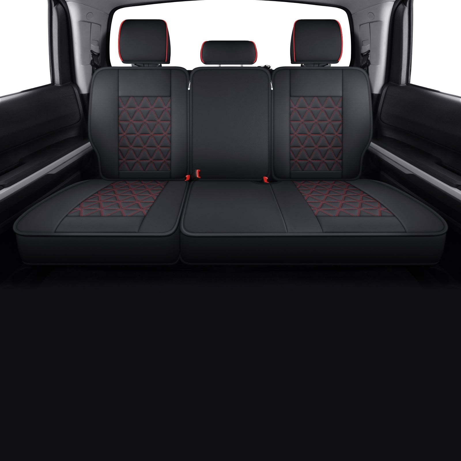 LUCKYMAN CLUB Tundra Seat Covers, Fit 2014-2025 Tundra Full Set Crew/CrewMax Cab, with Waterproof Faux Leather