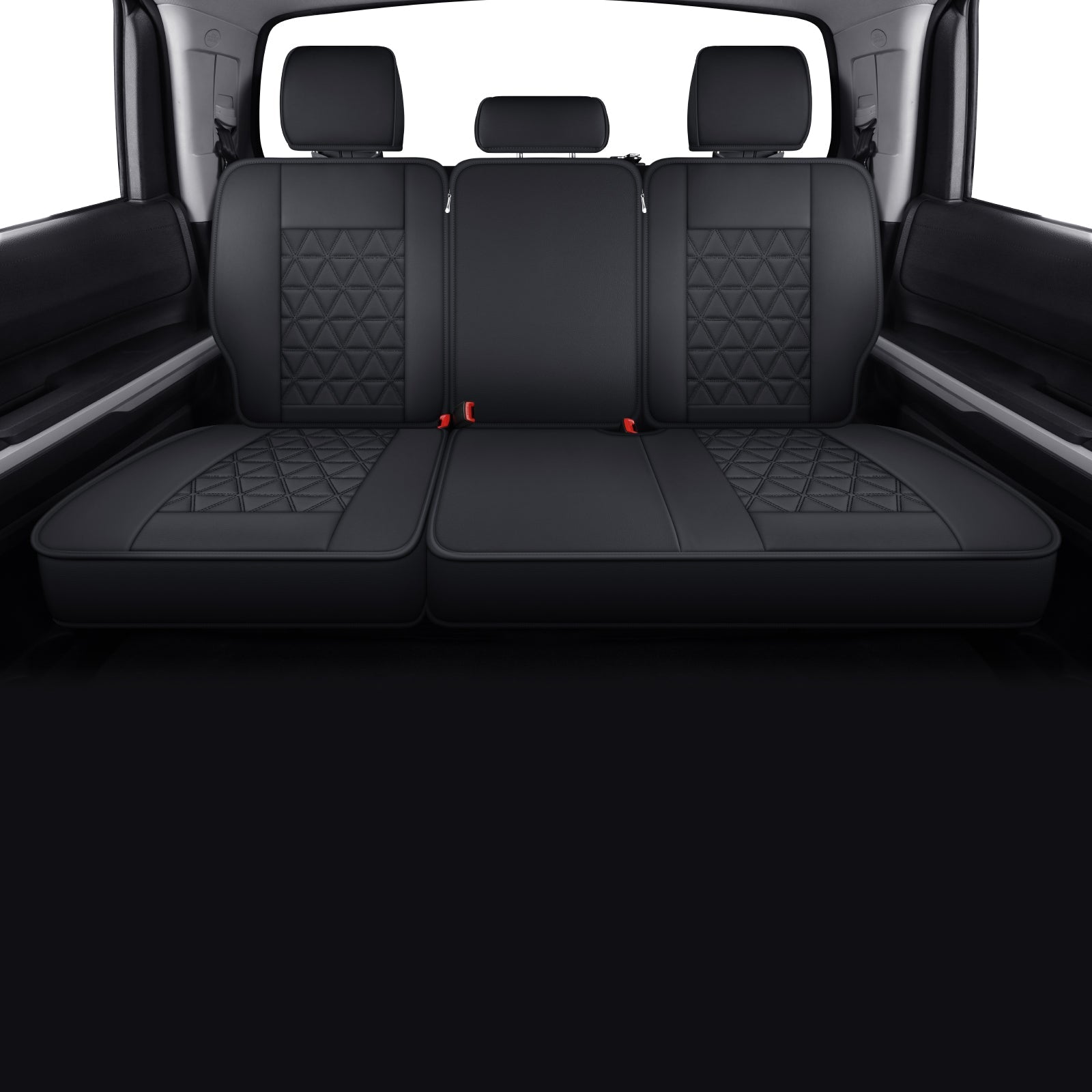 LUCKYMAN CLUB Tundra Seat Covers, Fit 2014-2025 Tundra Full Set Crew/CrewMax Cab, with Waterproof Faux Leather