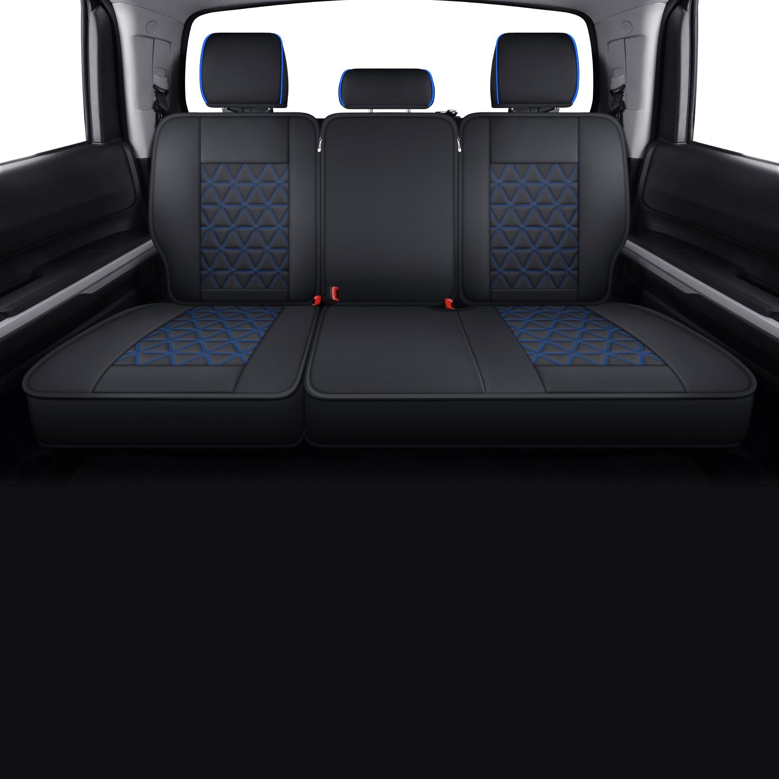 LUCKYMAN CLUB Tundra Seat Covers, Fit 2014-2025 Tundra Full Set Crew/CrewMax Cab, with Waterproof Faux Leather