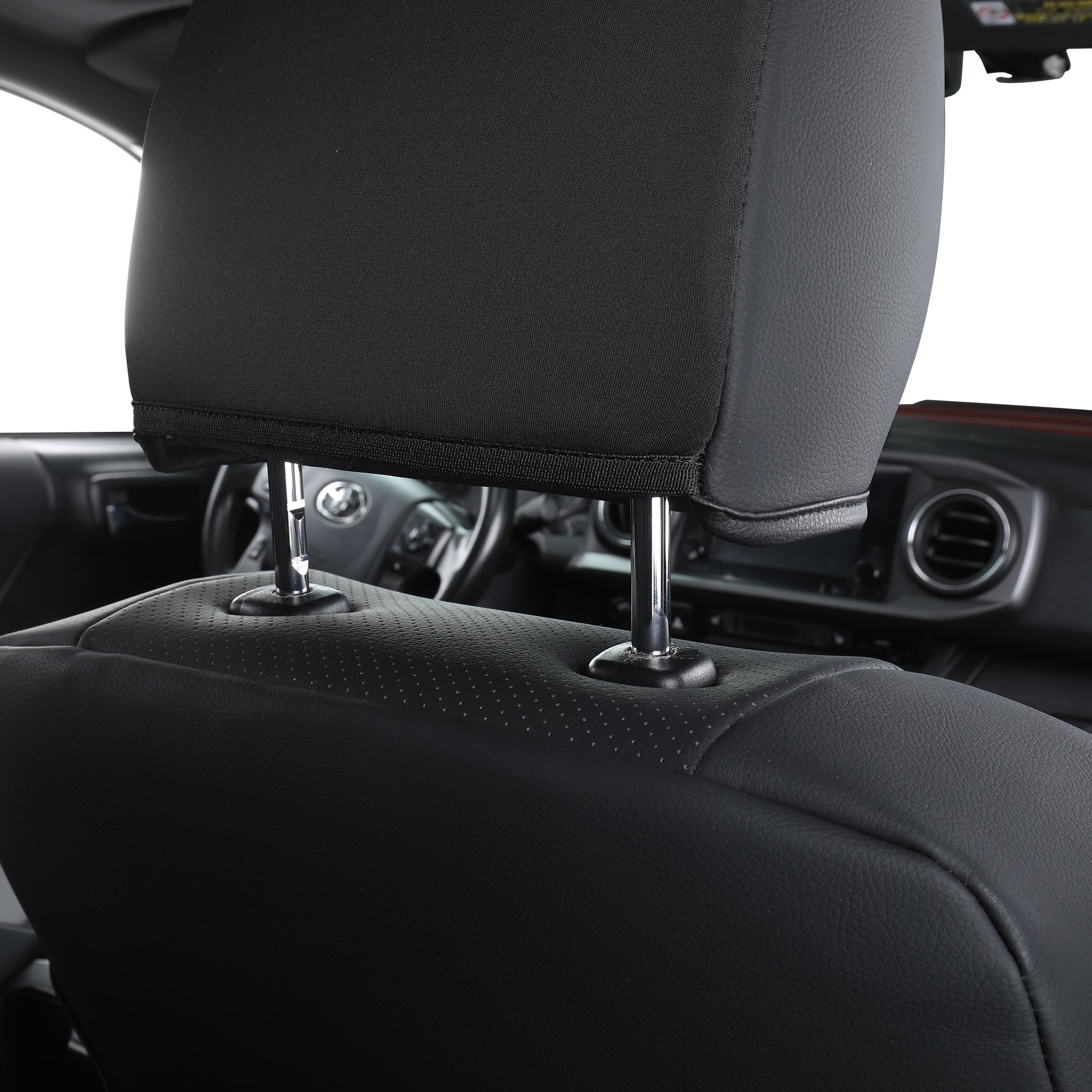 LUCKYMAN CLUB Tacoma Full Seat Covers, suitable for Tacoma 2016-2023 Seat covers for five persons double cab, artificial leather, four seasons available, breathable and comfortable