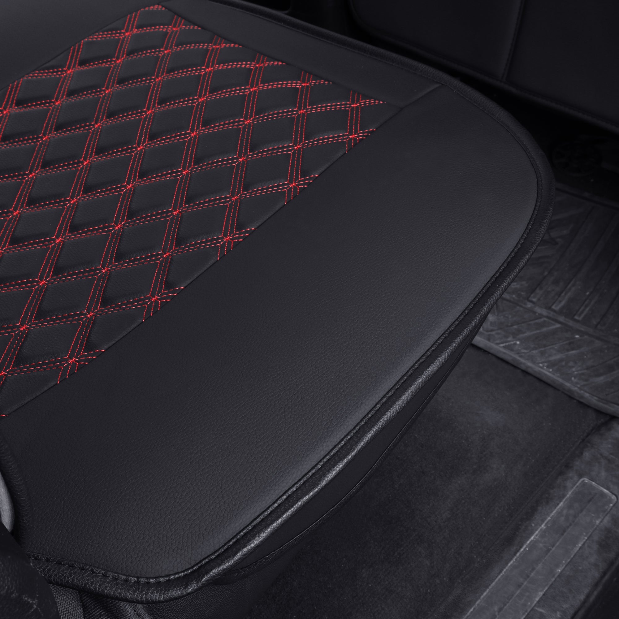 LUCKYMAN CLUB Chevy Silverado GMC Sierra Truck Seat Covers Trail Boss Z71 Pickup 2007-2025 1500 2500HD 3500HD Crew Double Extended Cab Waterproof Leather