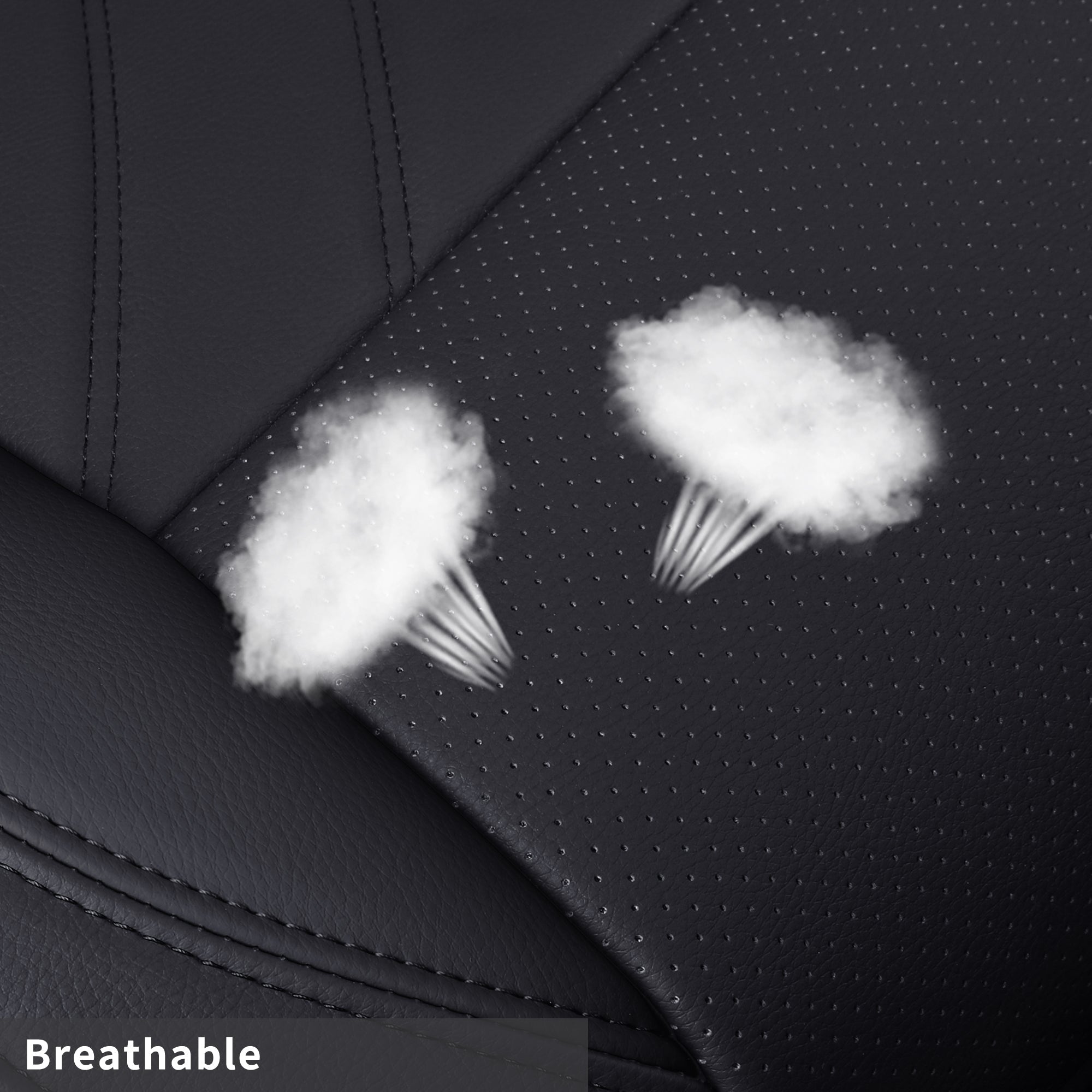 LUCKYMAN CLUB Tacoma Full Seat Covers, suitable for Tacoma 2016-2023 Seat covers for five persons double cab, artificial leather, four seasons available, breathable and comfortable