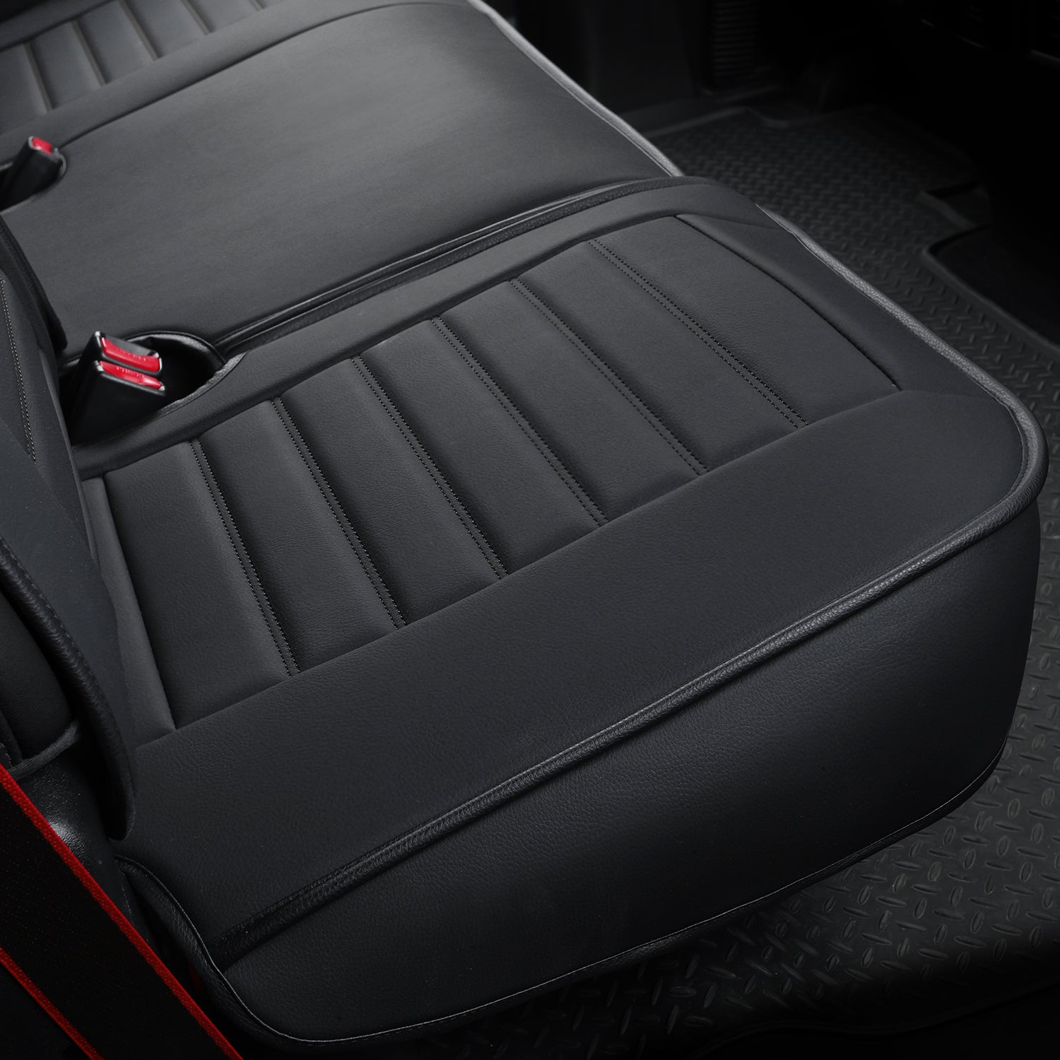 LUCKYMAN KLUBO Por F150 Faux-Ledaj Sidlokoj, Por F150 2009-2024 Super Crew Super Cab Regular Cab 2017-2023 Por F250 F350 F450 Super Duty Crew Cab