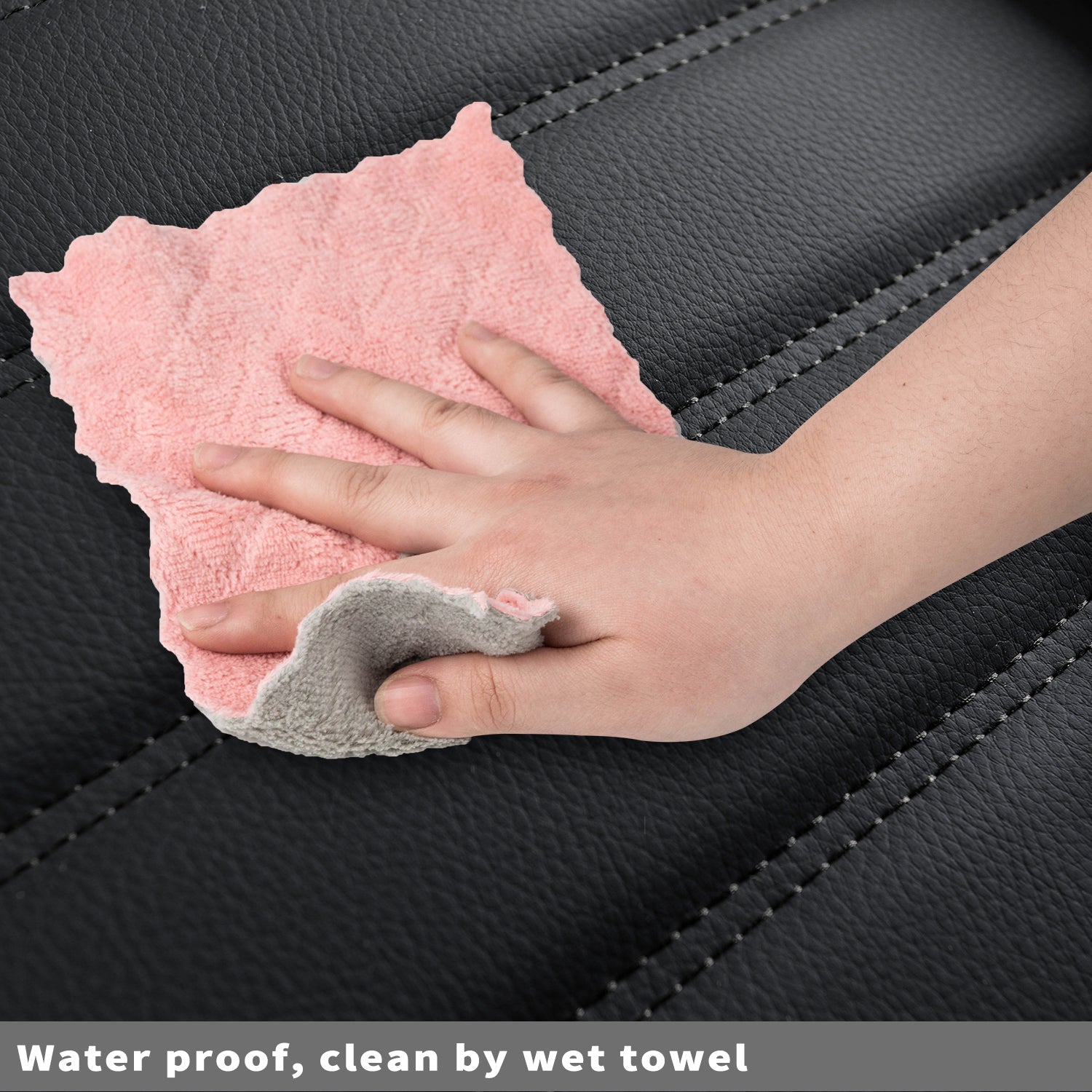 LUCKYMAN CLUB F150 Sidlokokovriloj Plena Aro kun Akvorezista Ledo, Aŭta Veturila Kusenkovrilo por Aŭtoj SUV Pick-up Kamiono Konvena por 2009 ĝis 2024 Ford F150 Carhartt kaj 2017 ĝis 2023 F250 F350 F450