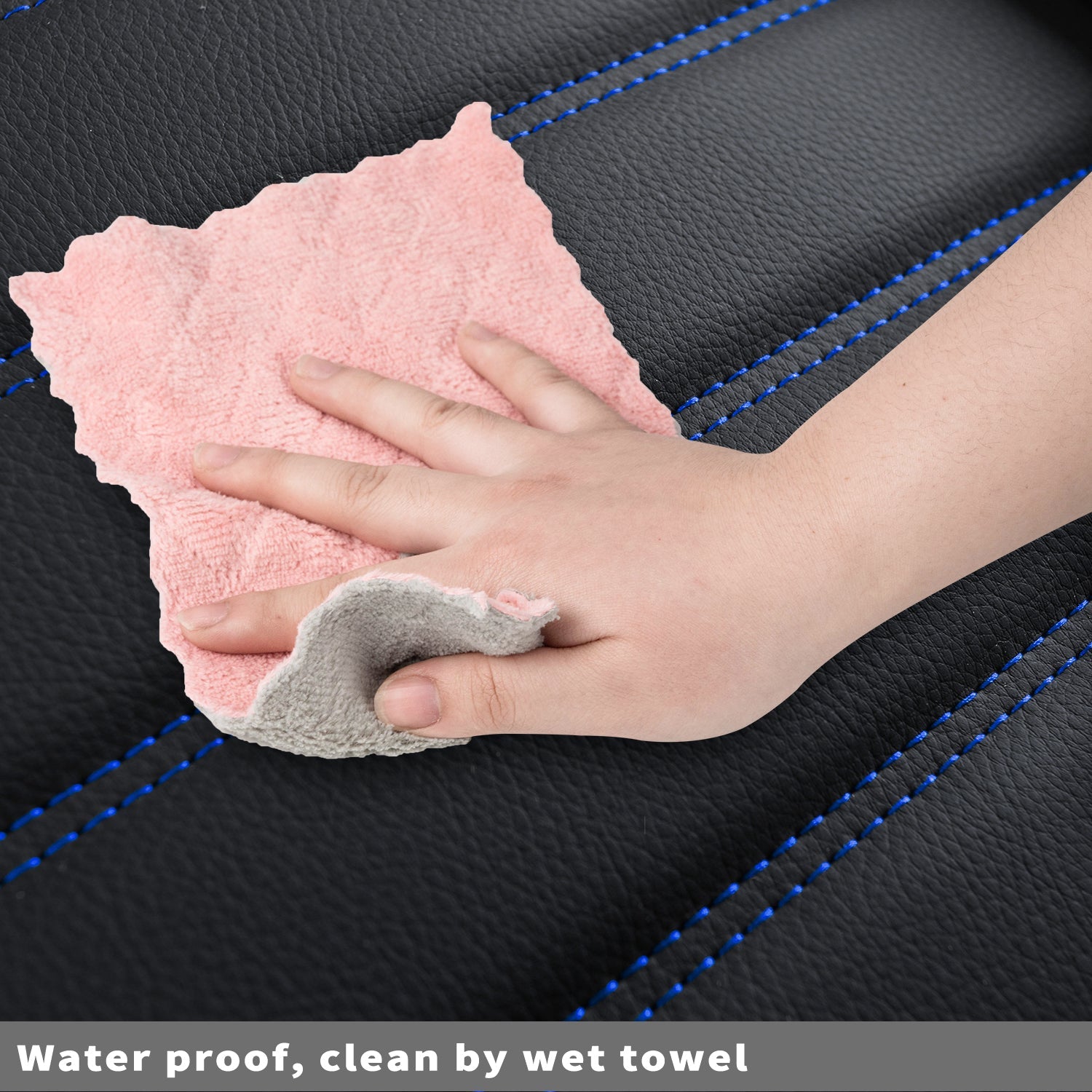 LUCKYMAN CLUB F150 Sidlokokovriloj Plena Aro kun Akvorezista Ledo, Aŭta Veturila Kusenkovrilo por Aŭtoj SUV Pick-up Kamiono Konvena por 2009 ĝis 2024 Ford F150 Carhartt kaj 2017 ĝis 2023 F250 F350 F450