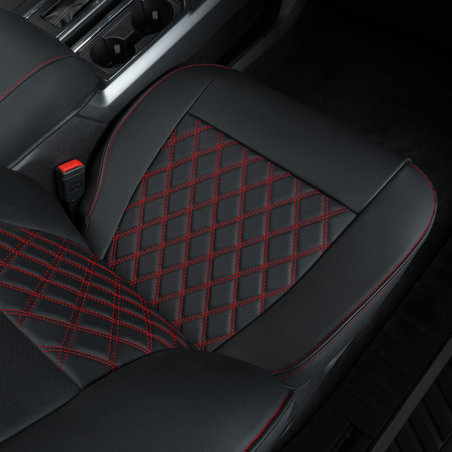 LUCKYMAN CLUB F150 SuperCrew 2009-2025 Custom Pickup Car Truck Seat Covers XLT, Waterproof Faux Leather, Full Coverage, Also Fit 2010-2025 F250/F350/F450