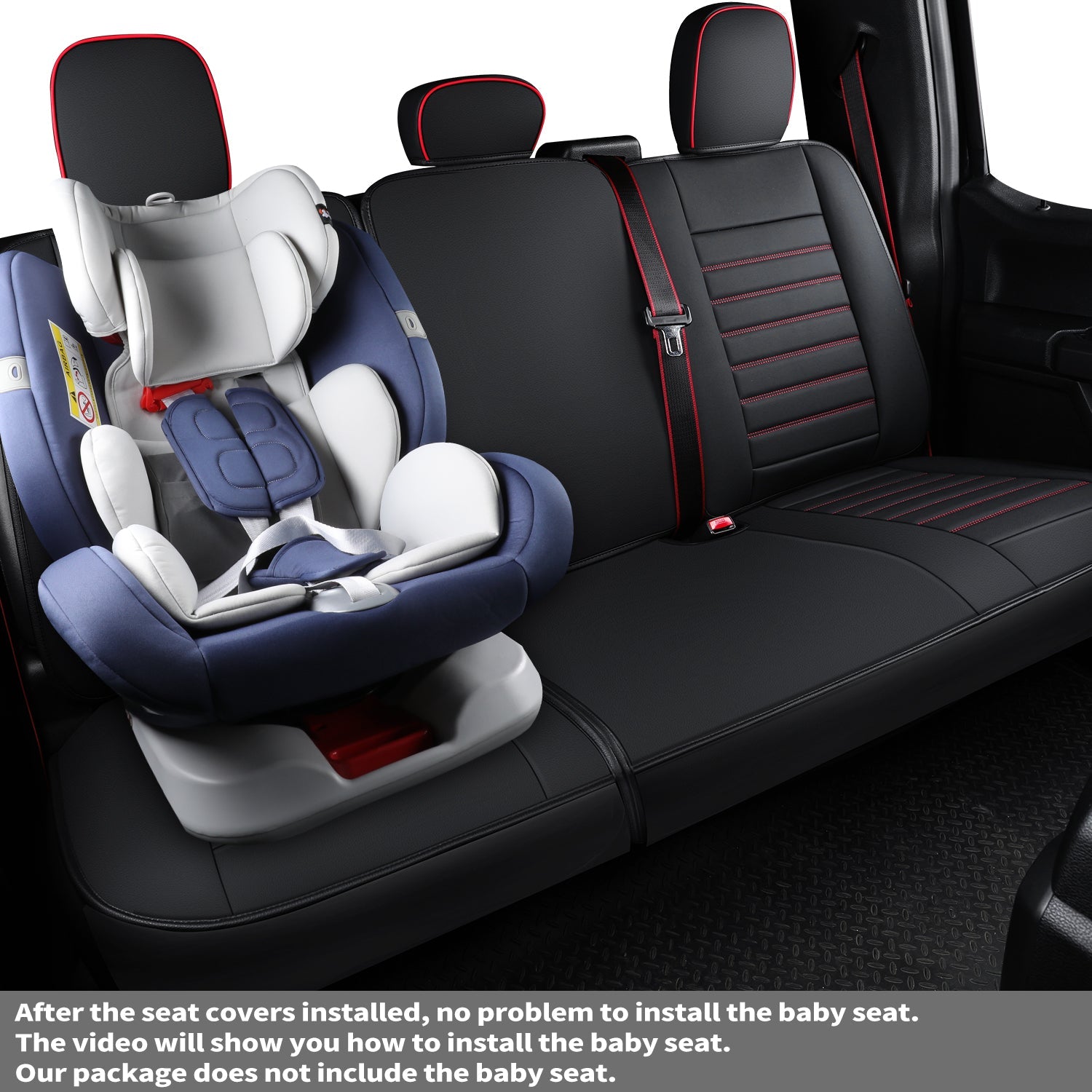 LUCKYMAN CLUB F150 Sidlokokovriloj Plena Aro kun Akvorezista Ledo, Aŭta Veturila Kusenkovrilo por Aŭtoj SUV Pick-up Kamiono Konvena por 2009 ĝis 2024 Ford F150 Carhartt kaj 2017 ĝis 2023 F250 F350 F450