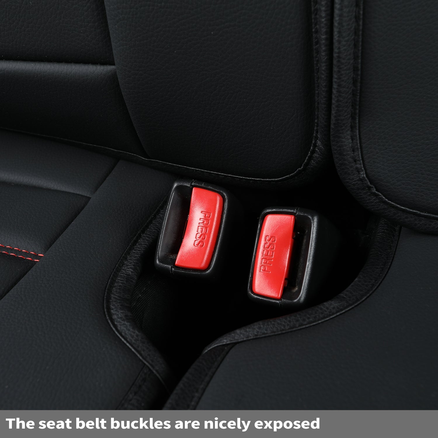 LUCKYMAN KLUBO Por F150 Faux-Ledaj Sidlokoj, Por F150 2009-2024 Super Crew Super Cab Regular Cab 2017-2023 Por F250 F350 F450 Super Duty Crew Cab