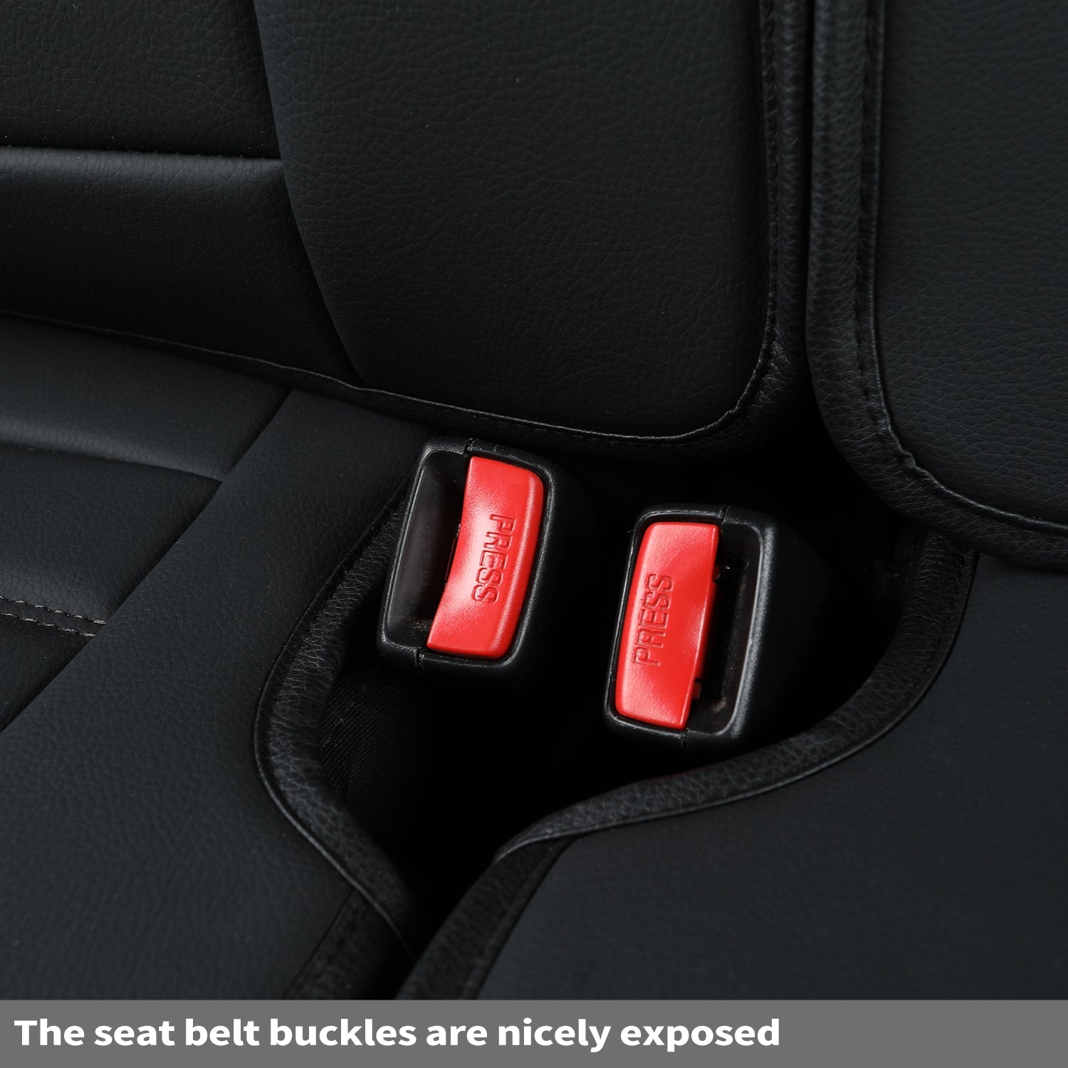 LUCKYMAN KLUBO Por F150 Faux-Ledaj Sidlokoj, Por F150 2009-2024 Super Crew Super Cab Regular Cab 2017-2023 Por F250 F350 F450 Super Duty Crew Cab