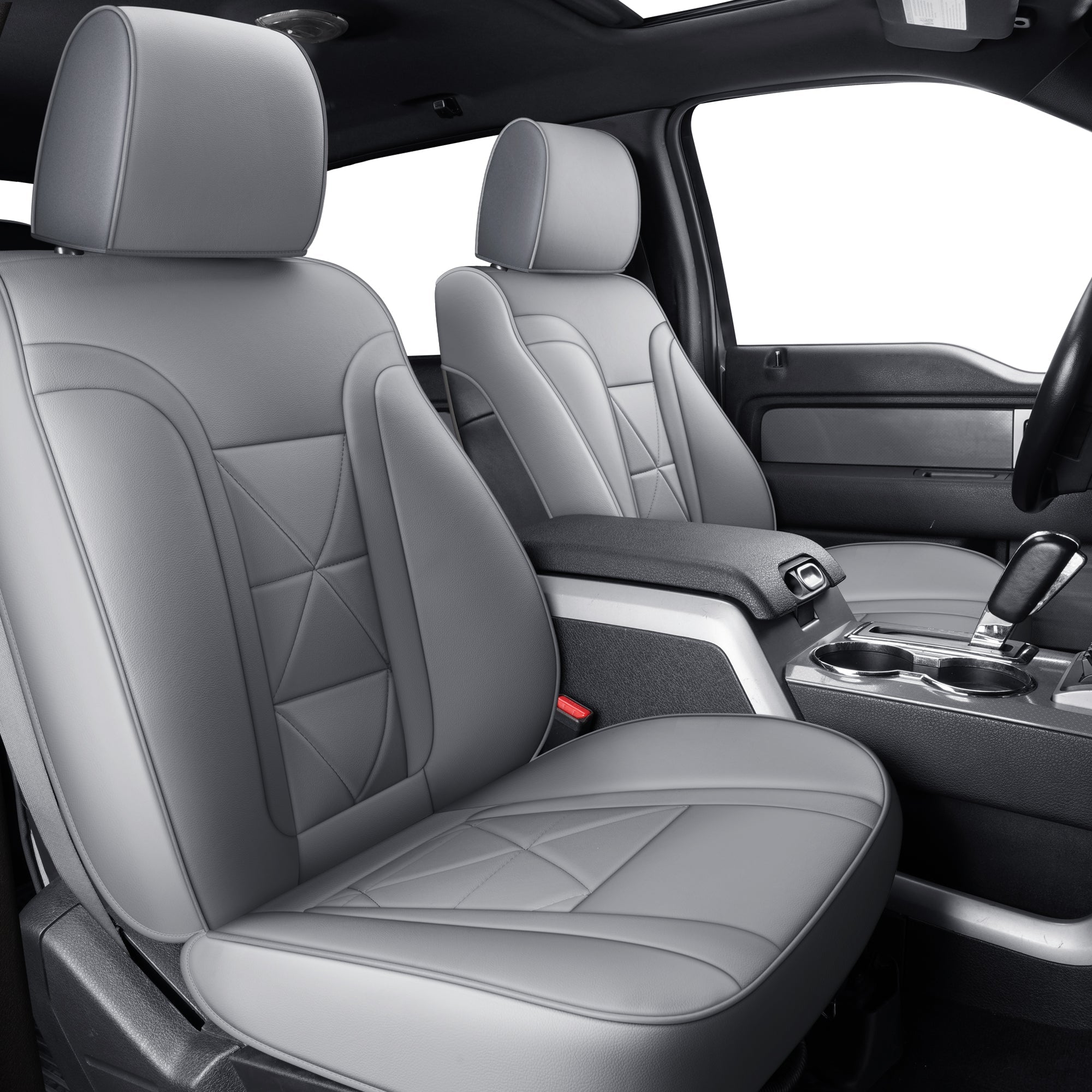 LUCKYMAN CLUB Ford F150 Seat Covers,For 2009-2014 F150 CrewCab 2011-2016 F250 F350 Waterproof faux leather All seasons are good Free delivery