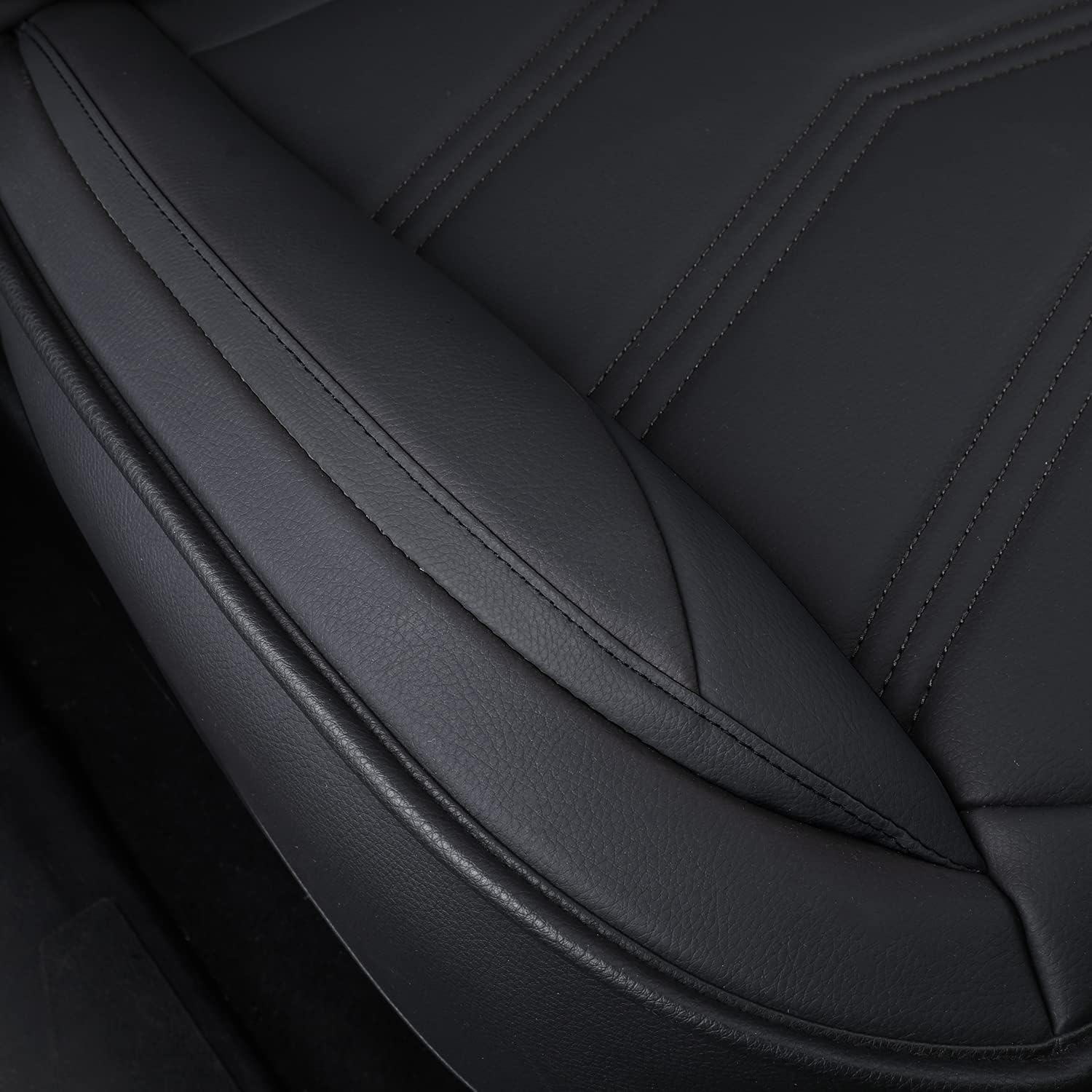 LUCKYMAN CLUB 2005-2025 Tacoma Seat Covers Full Set Waterproof leather for Tacoma Double/Crew Cab SR SR5 TRD Sport TRD Off-Road PreRunner Trims, with Waterproof Faux Leather All-enveloping, four seasons general, wear-resistant and scratch-resistant