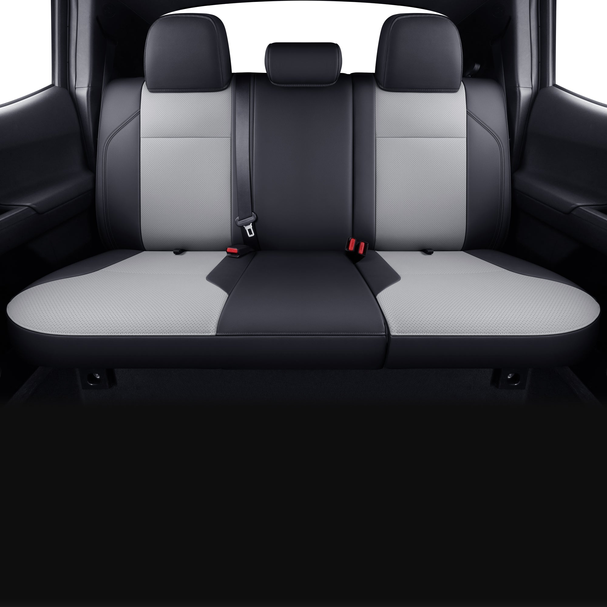 LUCKYMAN CLUB Tacoma Custom Fit Seat Covers For 2016-2025 Tacoma Crew Cab / Extended Cab SR SR5 TRD Sport TRD Off-Road TRD PRO Limited with Faux Leather