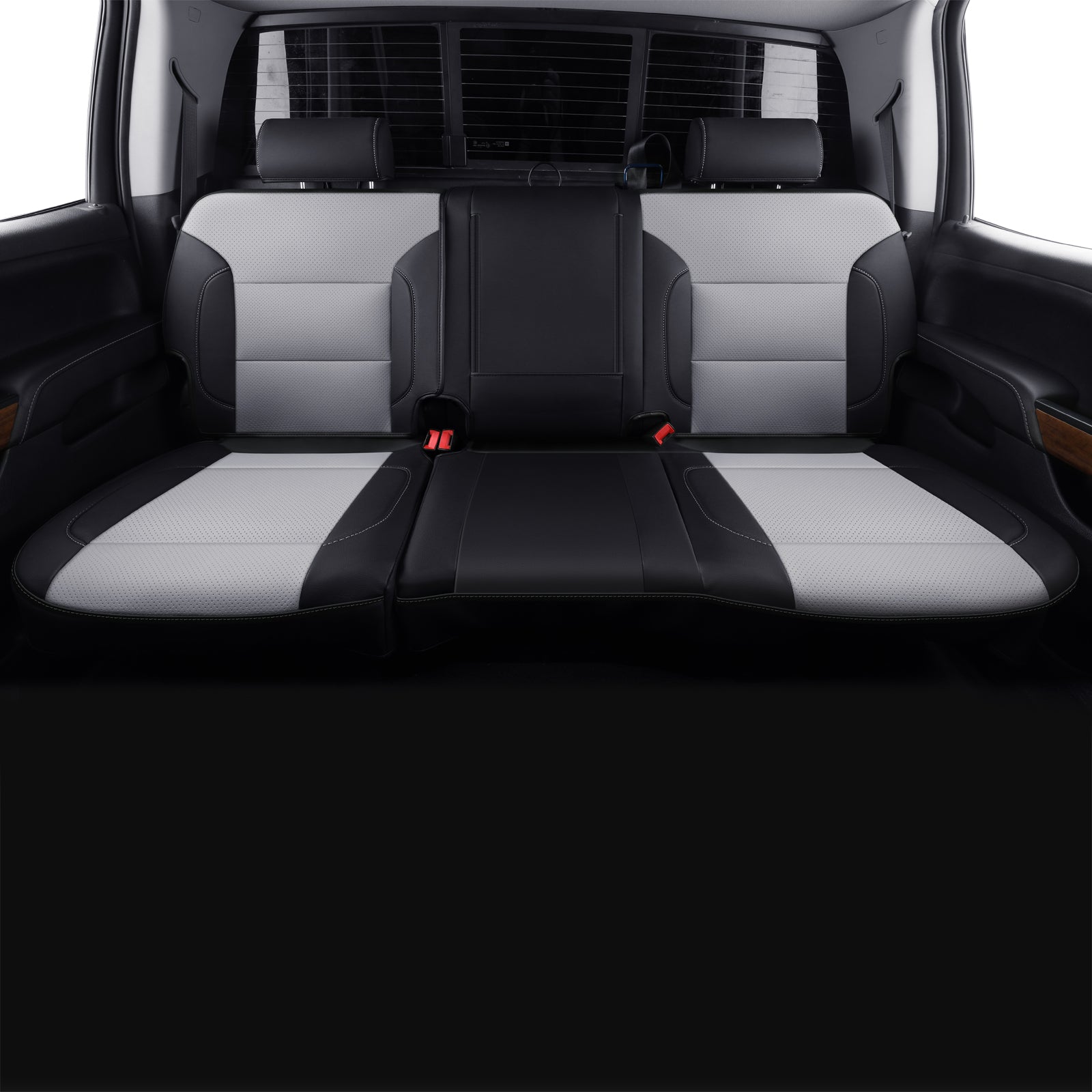 LUCKYMAN CLUB Custom Silverado Seat Covers 2007-2025 Chevrolet Silverado Sierra 1500/2500HD/3500HD crew, all-covered seat covers,dual, extended cab, waterproof leather, , all seasons